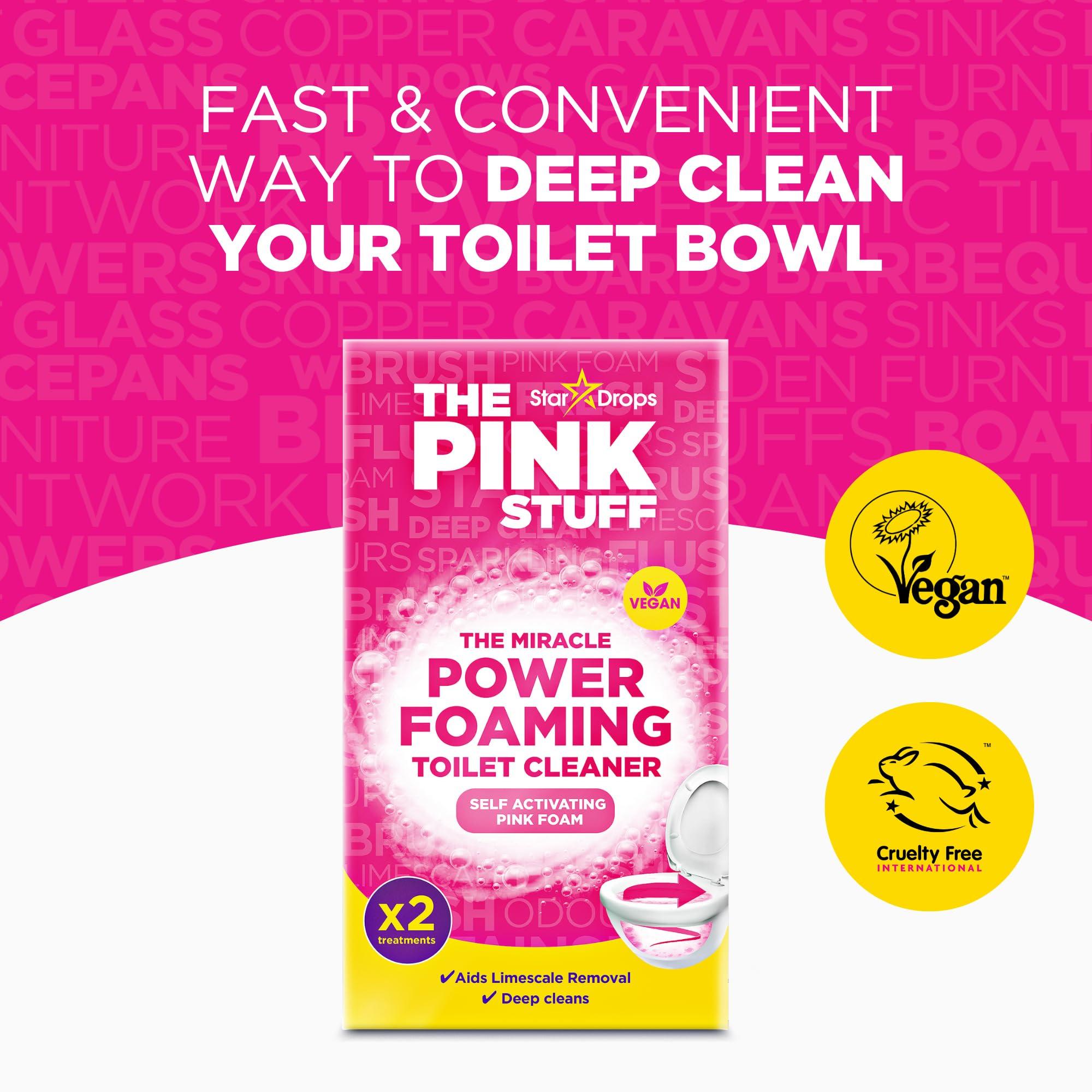 Stardrops - The Pink Stuff - The Miracle Power Foaming Toilet Cleaner - 2 Treatments - Self Activating Pink Foam Pack of 1 (7 Ounce) - Image 2
