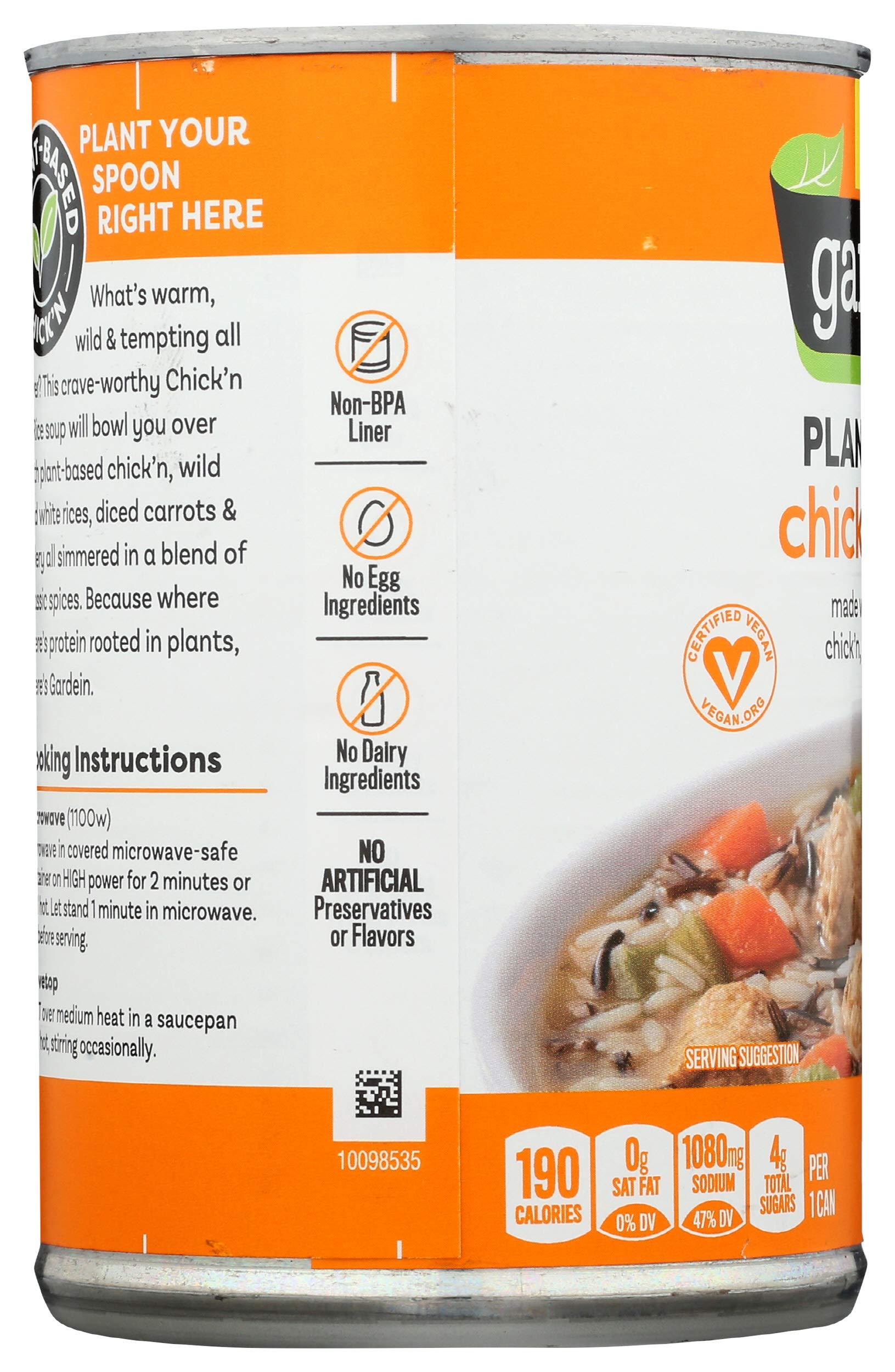 Gardein Plant-Based Chick'n & Rice Soup, Vegan, 15 oz. - Image 10