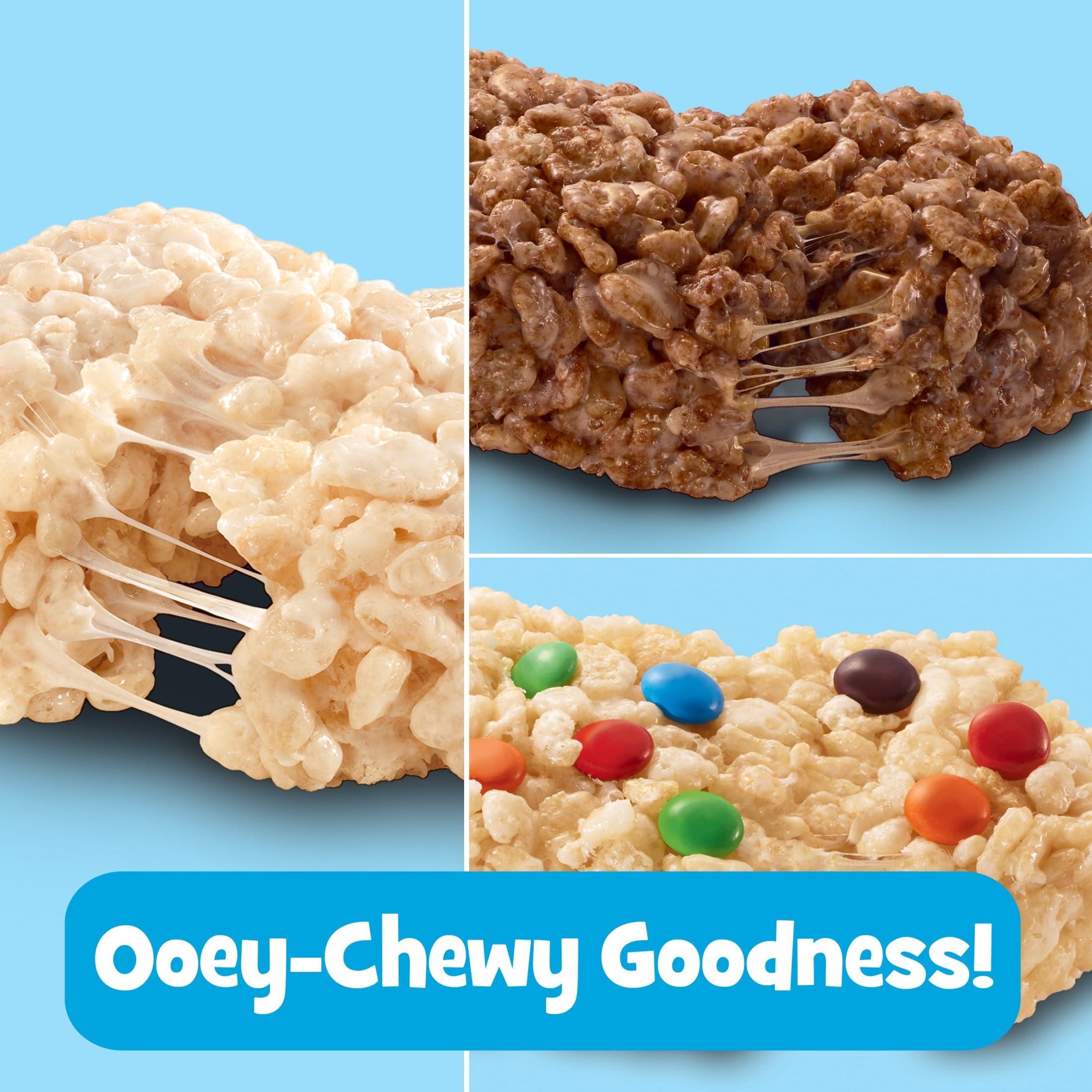 Rice Krispies Treats Crispy Marshmallow Squares, Kids Snacks, Cereal Bars, Variety Pack, 12.1oz Box (16 Bars) - Image 4