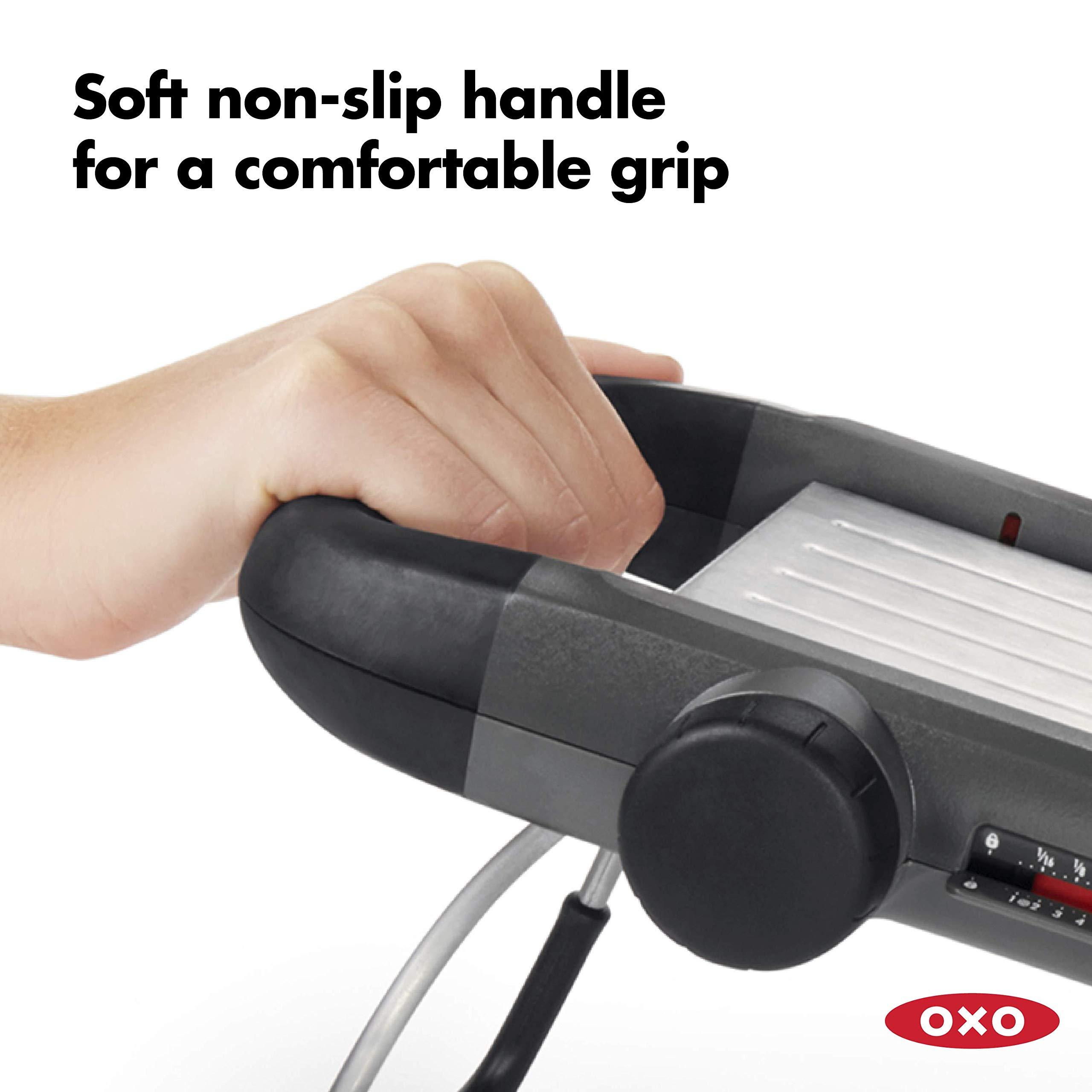 OXO Good Grips Chef's Mandoline Slicer 2.0, Black & Steel - Image 5