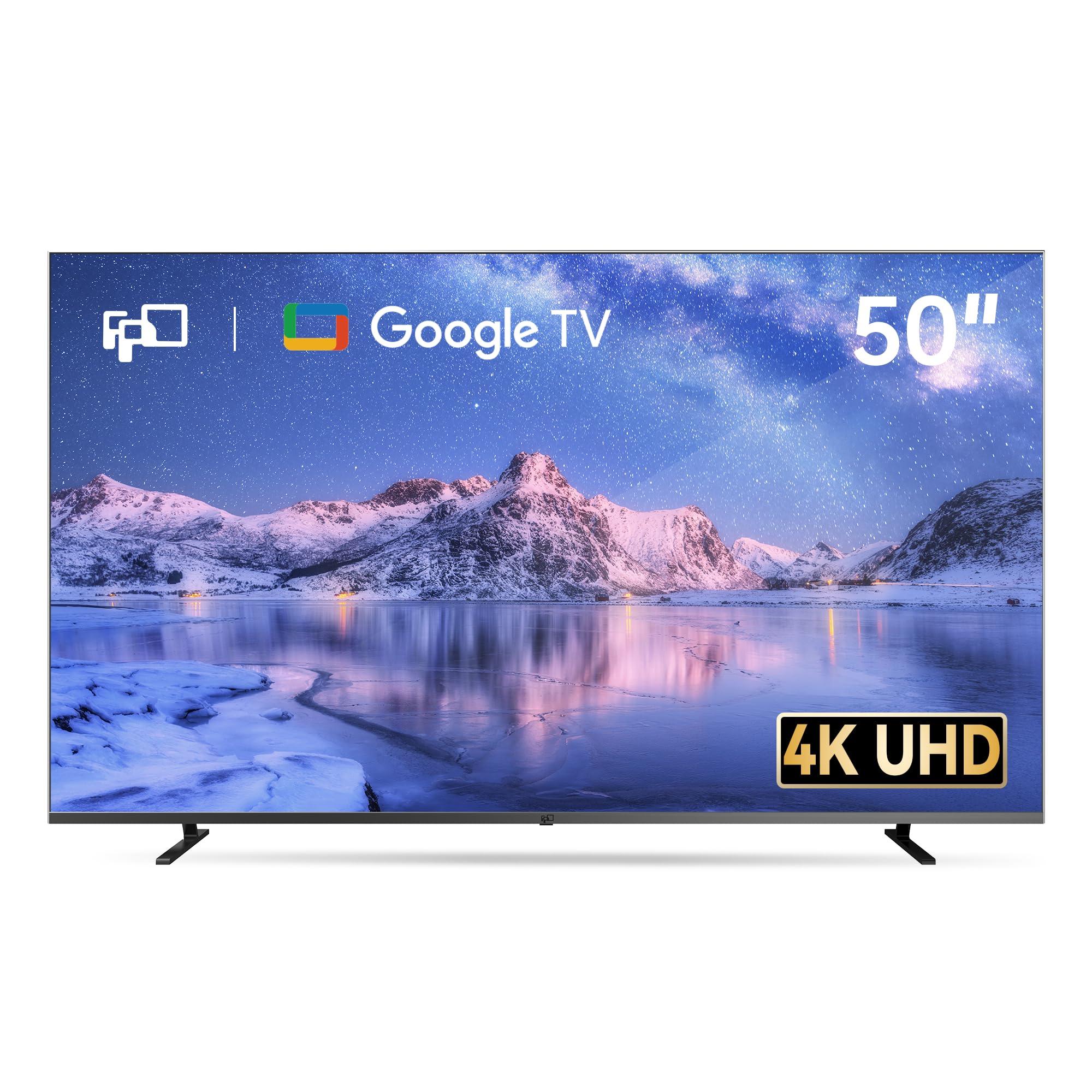 FPD CG50-C3 50 Inch 4K LED Smart TV with Google TV, Google Play Built-in, Google Cast, Stream Live Television, MEMC, UHD, HDR 10, Voice Remote, Dolby Atmos, Dolby Vision, 2024