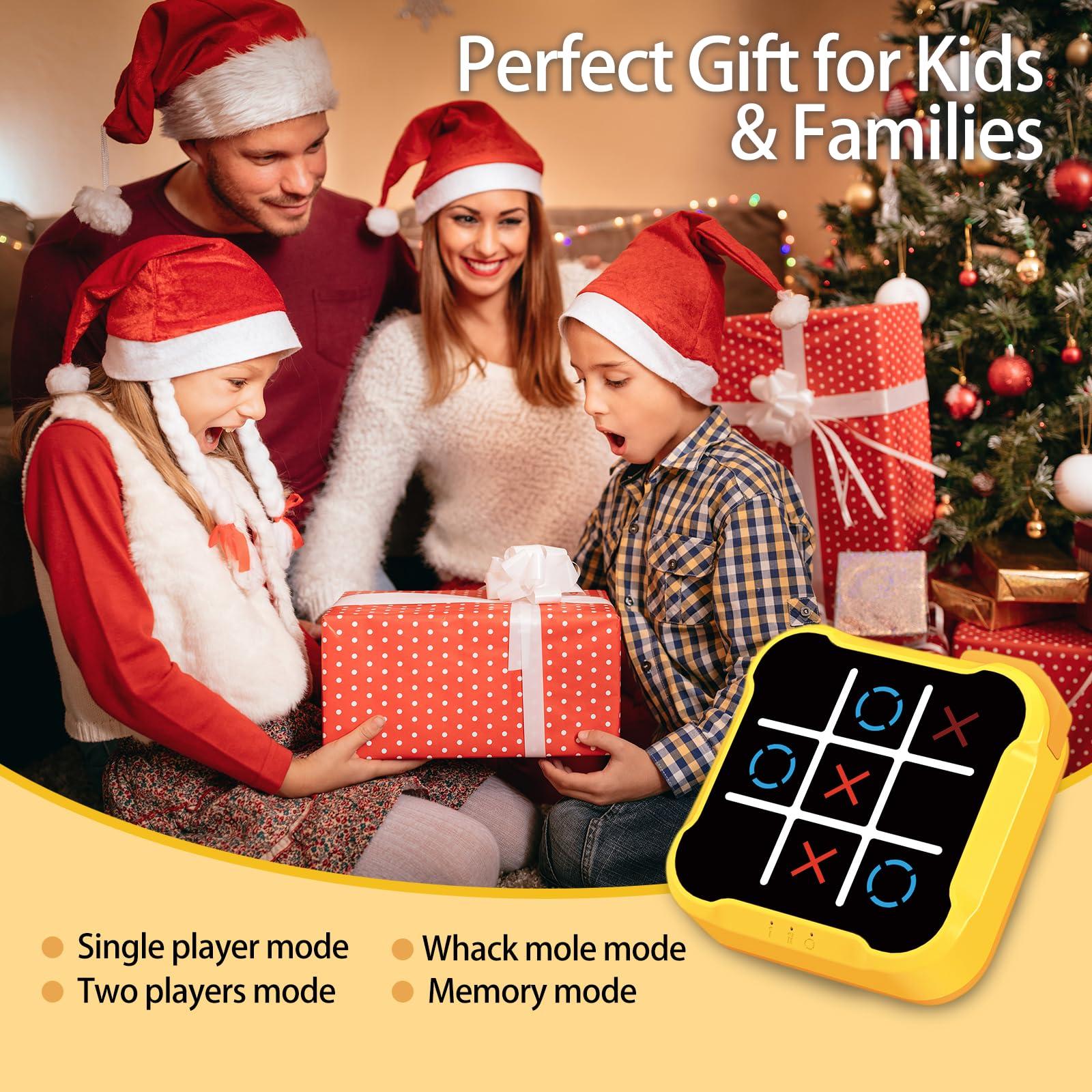 COUOMOXA Tic Tac Toe Games for Kids: 4-in-1 Portable Sensory Puzzle Game - 6 7 8 9 10 11 12 Years Old Kids Electronic Toy for Travel Home School - Christmas Birthday Gift for Boys Girls - Image 6