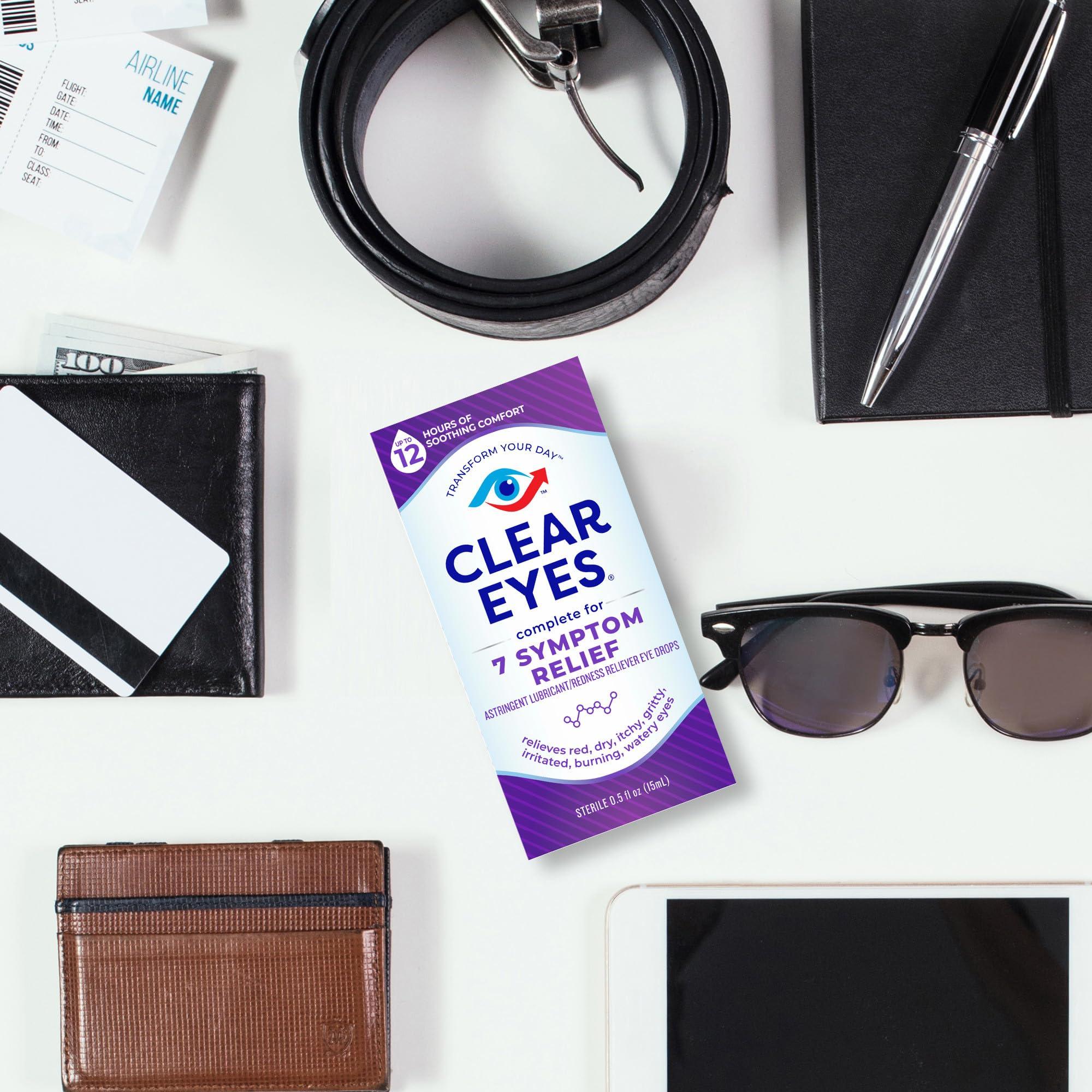 Clear Eyes 7 Symptom Relief Eye Drops, 0.5 Fl Oz - Image 4