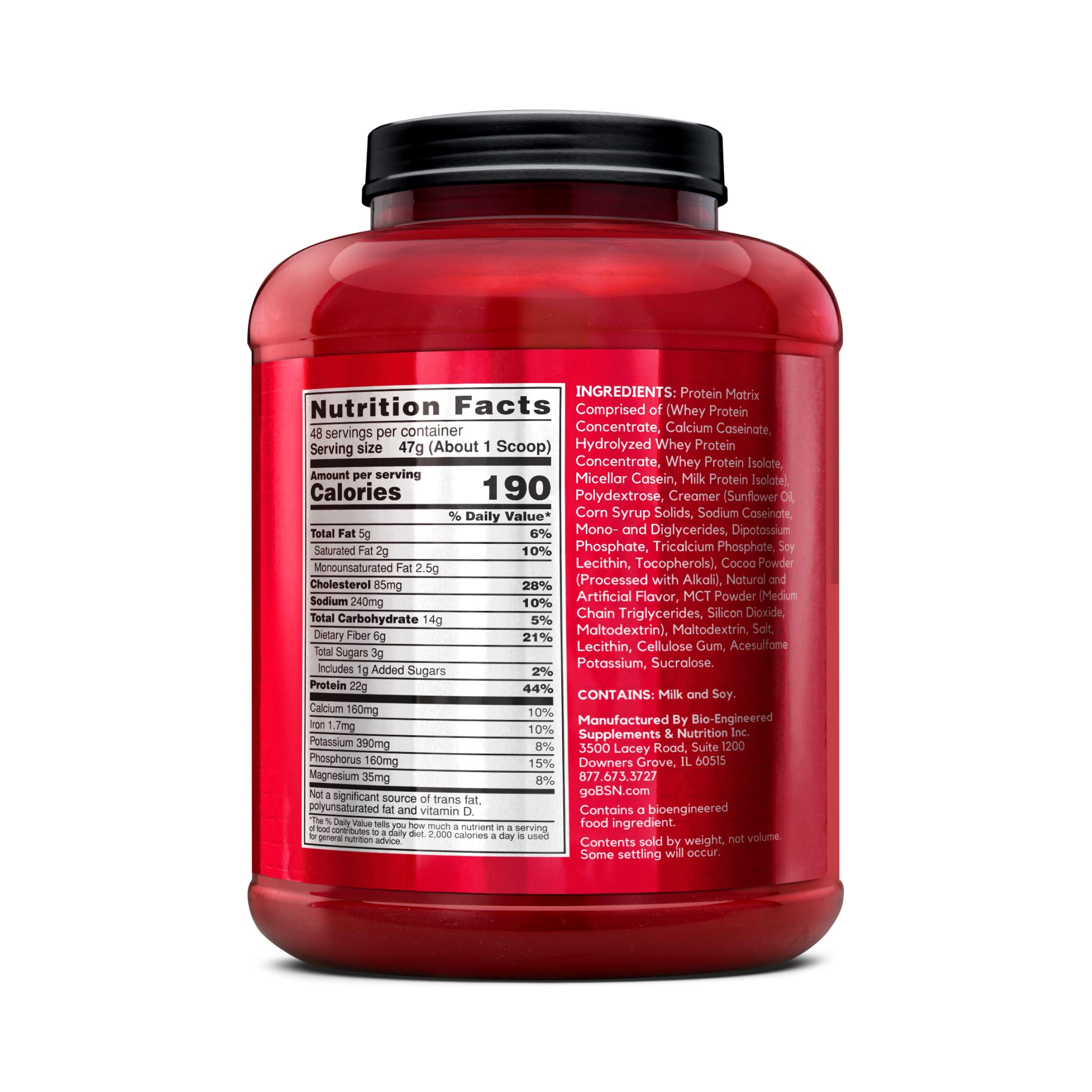 BSN SYNTHA-6 Whey Protein Powder with Micellar Casein, Milk Protein Isolate, Chocolate Milkshake, 48 Servings (Packaging May Vary) - Image 7