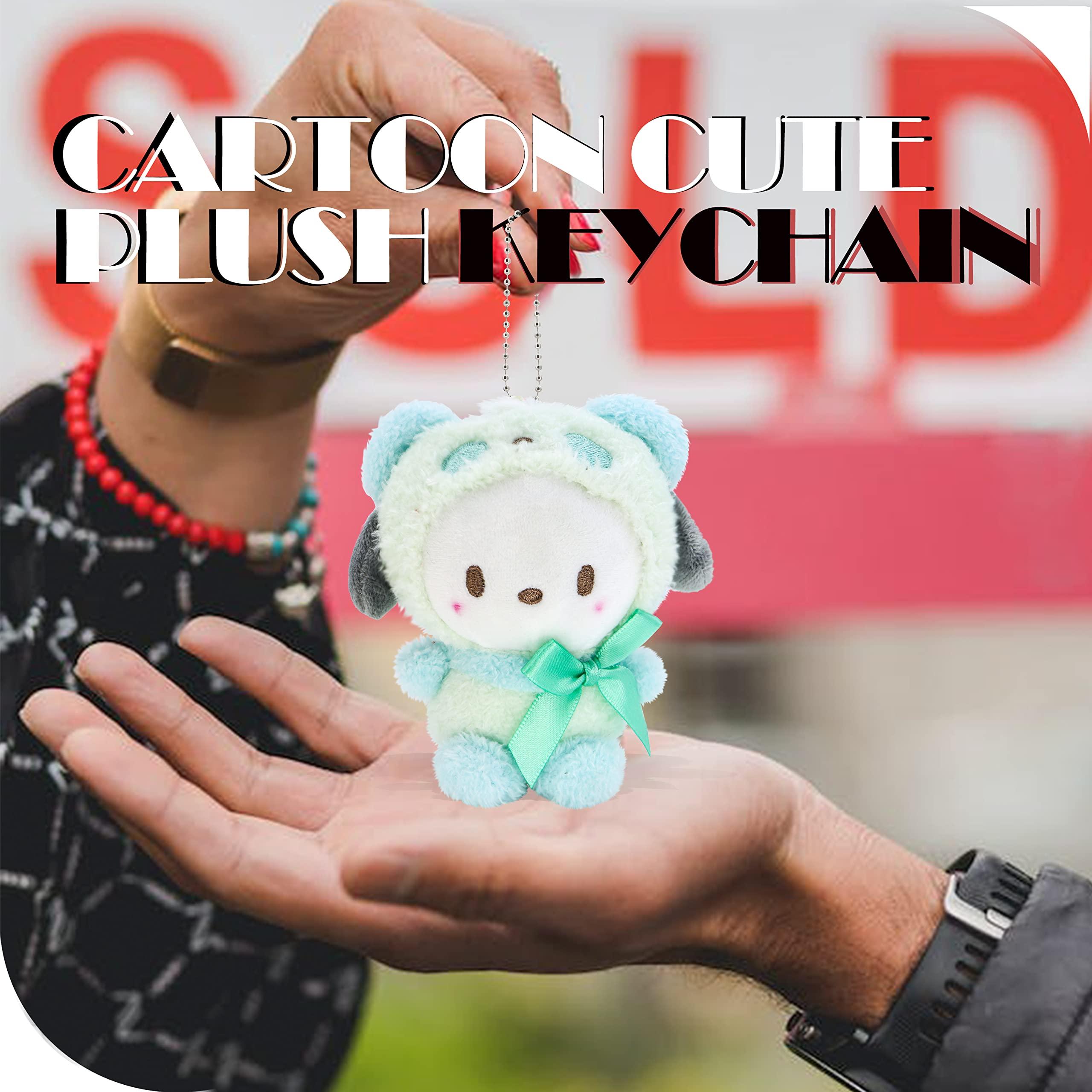 Ahlsense 4.7In Cute Plush Keychain Anime Cartoon Figure Pendant,Japan Anime Cartoon Cute Plush Keychain - Image 6