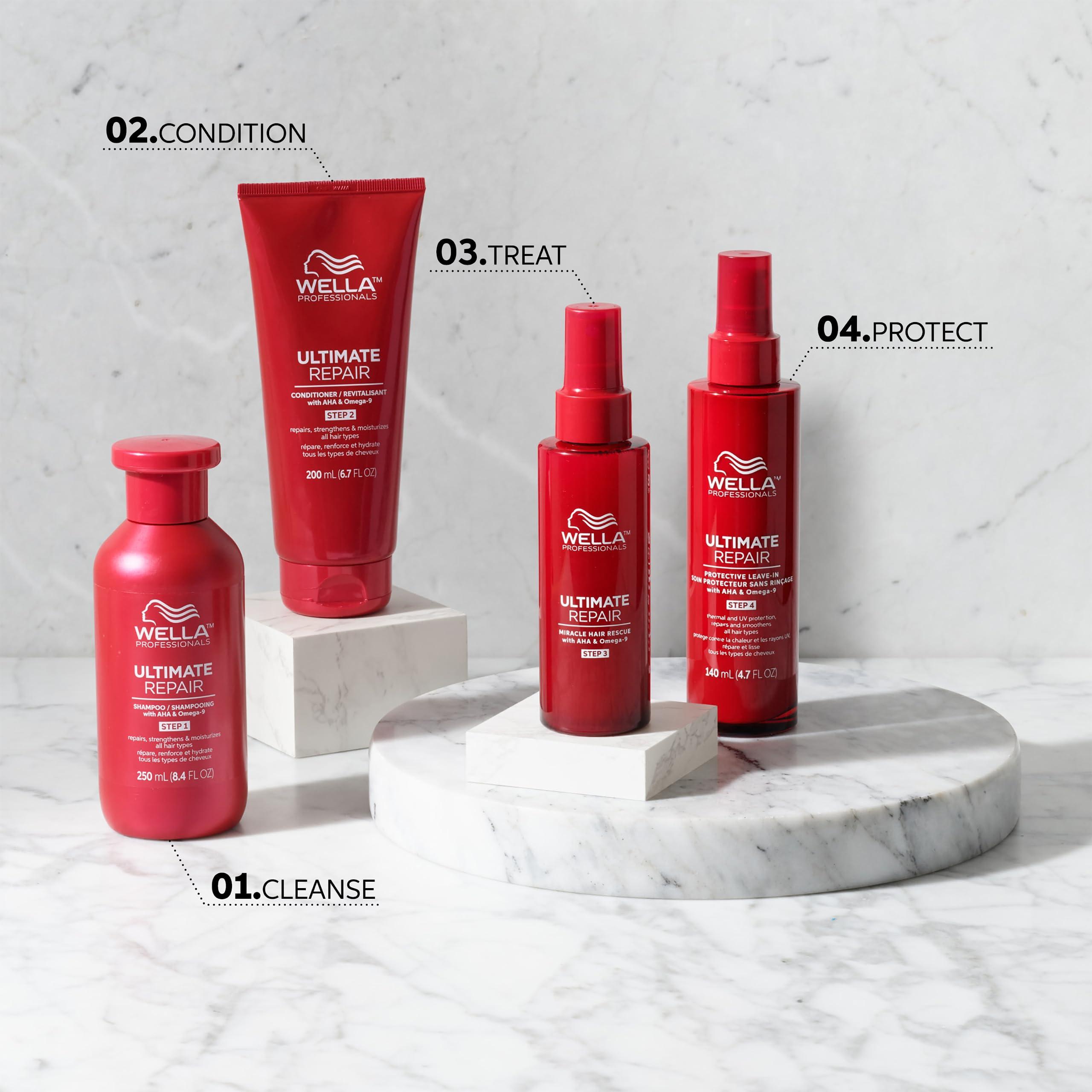 Wella Professionals ULTIMATE REPAIR Protective Leave-In Treatment for Damaged Hair | Thermal, UV Protection | Repairs & Smoothens | For All Hair Types | 4.7 Fl Oz - Image 9