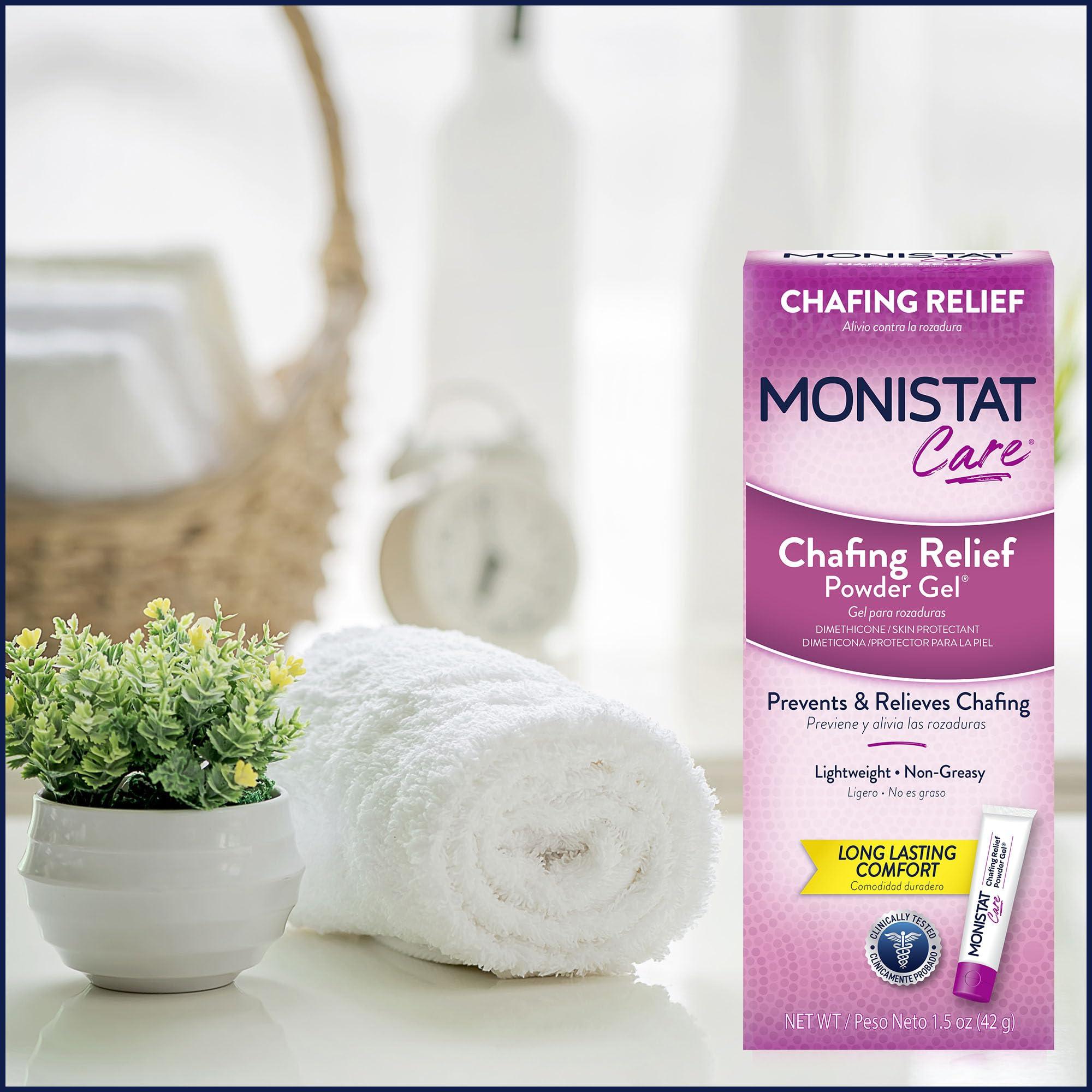 Monistat Chafing Relief Powder Gel, Anti-Chafe Protection, Fragrance Free Chafing Gel, 1.5 Oz, 4 Pack - Image 8