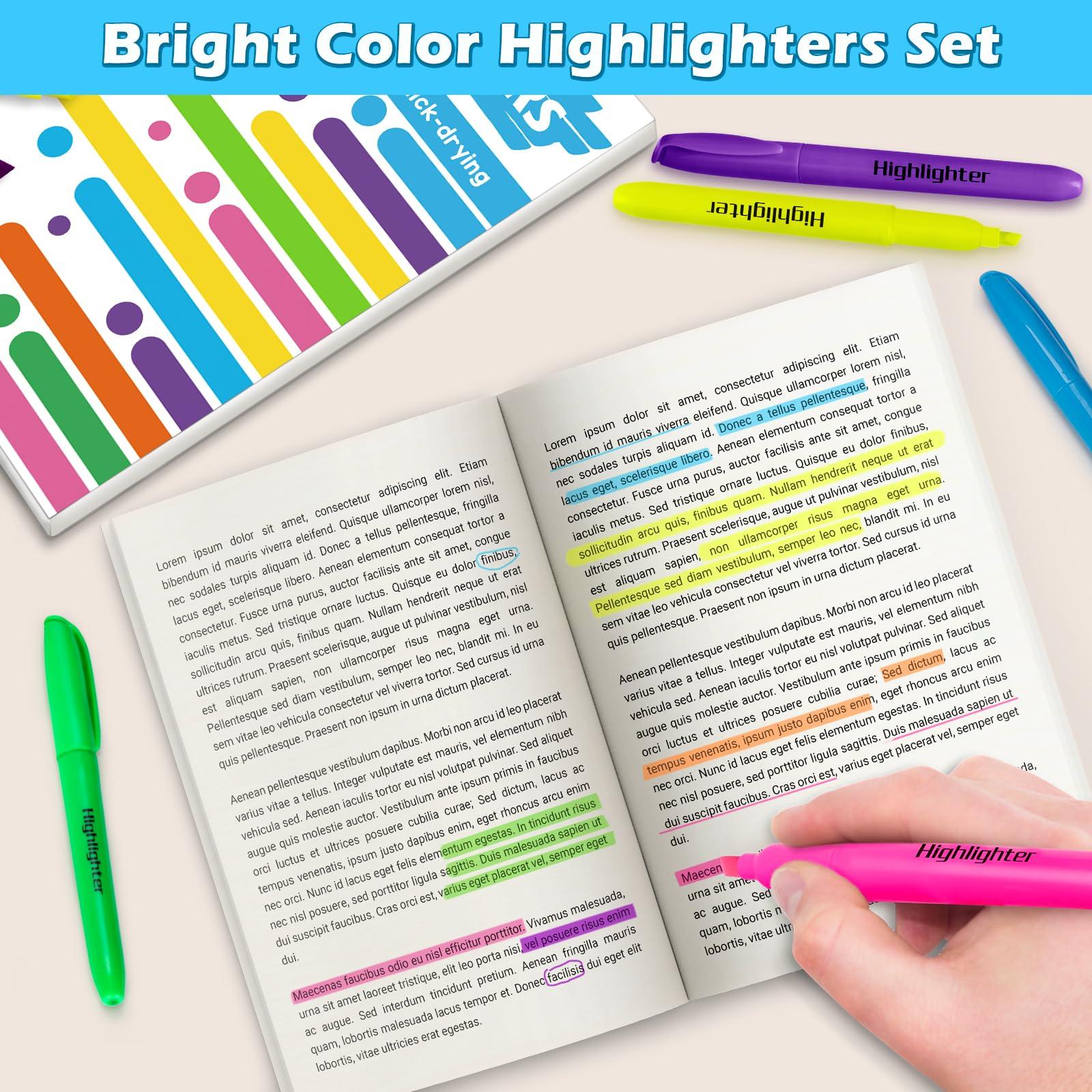 Duchong 30 Count Highlighters Assorted Colors, No Bleed Highlighter Markers for Teacher Students, Classroom Must Have, School Supplies for Adult Kids - Image 4
