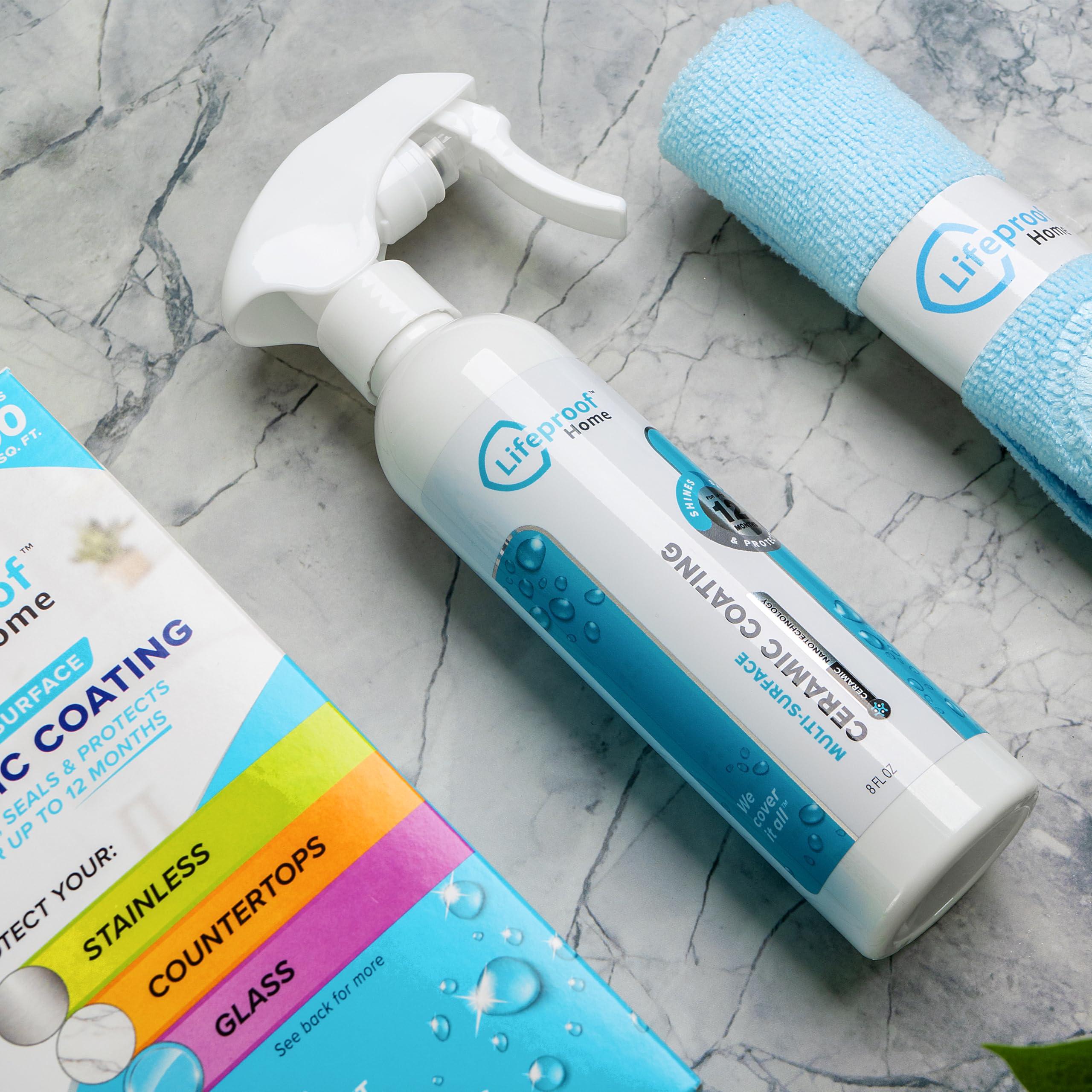 Lifeproof Ceramic Coating Spray Kit - Shine, Seal & Protect Kitchen & Bath Surfaces, Repels Stains & Grime - Image 7