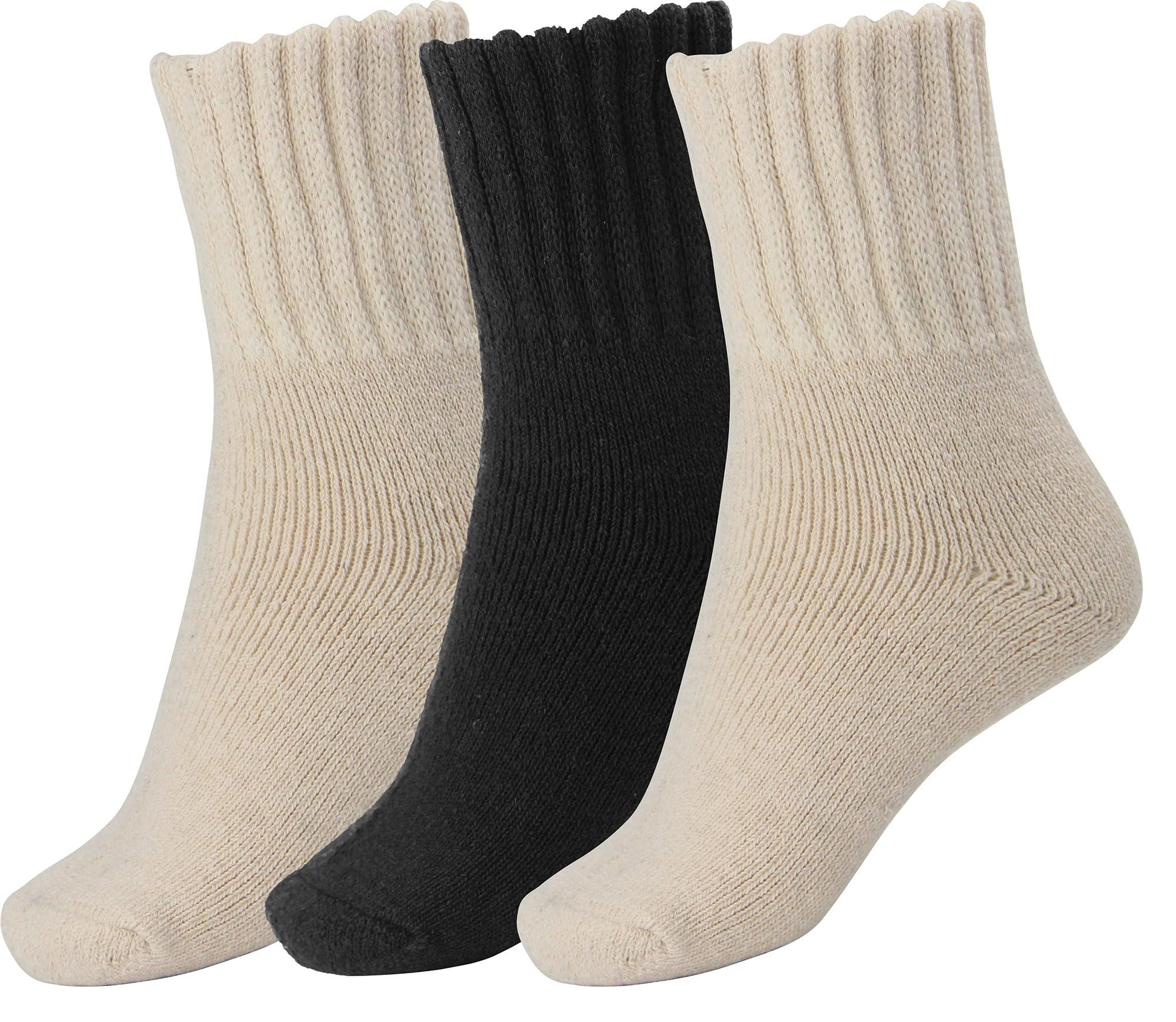 BomKinta Boot Socks for Women Winter Solid Thick Warm Socks Cozy Crew Socks Christmas Gift