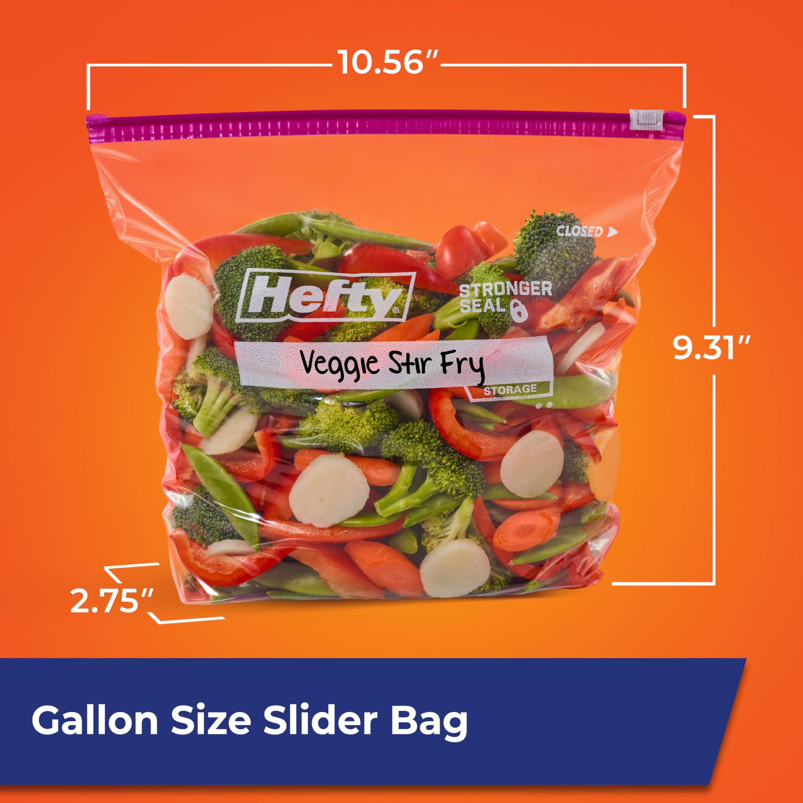 Hefty Slider Kitchen Storage Bags, Gallon Size, 66 Count - Image 6