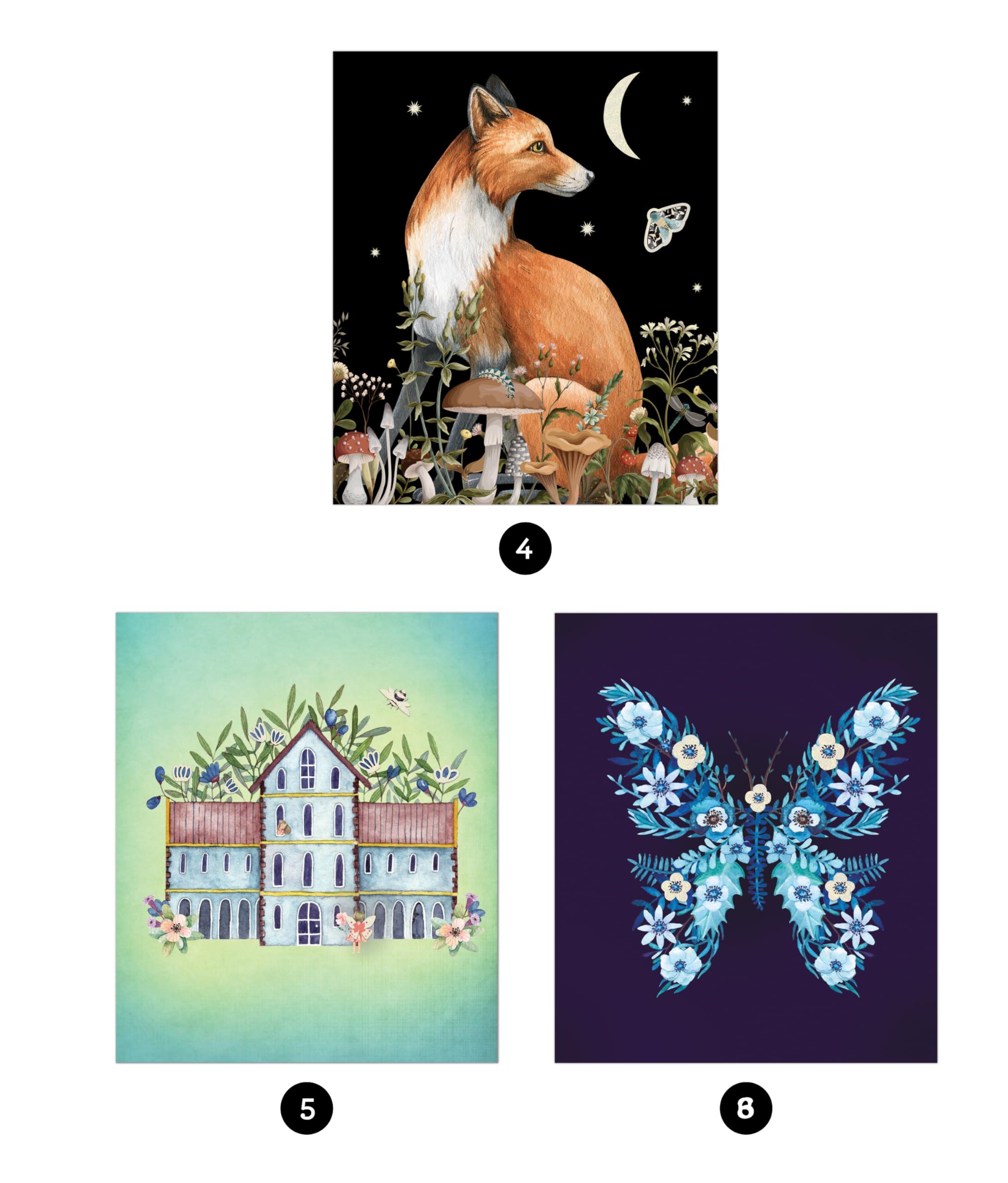 Brain Games - Sticker by Number: Enchanted Garden (24 Images to Sticker): Includes 2 Foil Sticker Sheets to Complete Each Image! - Image 5