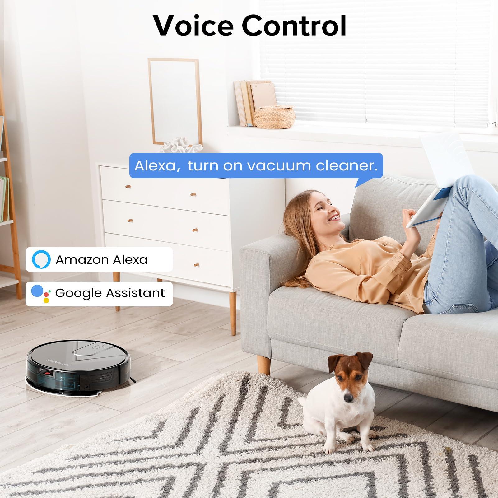 ROPVACNIC Robot Vacuum Cleaner Robot Vacuum and Mop Combo with 4000Pa Suction, Personalized Cleaning Adjustments, Self-Charging Robotic Vacuum Cleaner, Advanced Obstacle Avoidance - Image 6