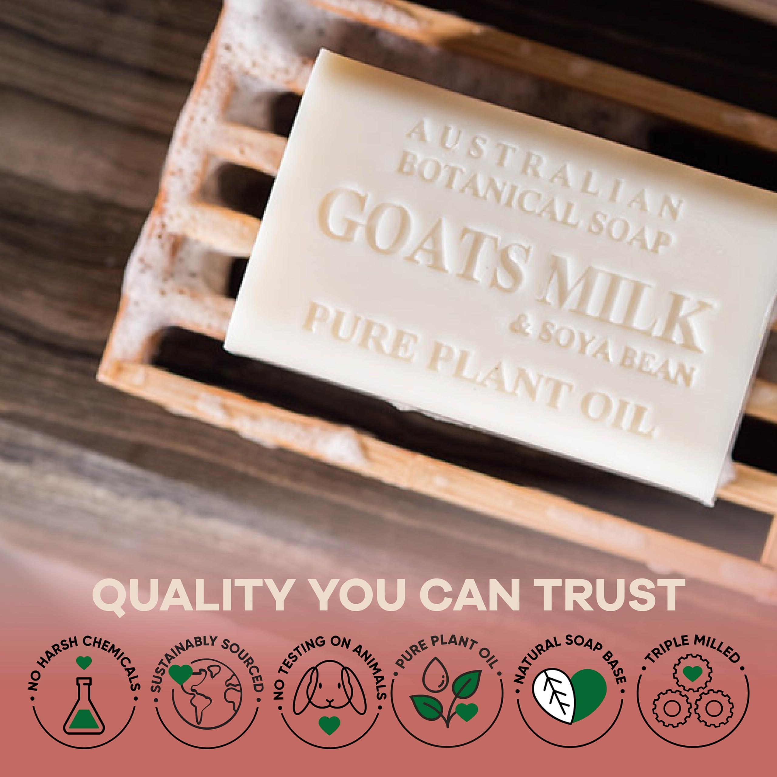 Australian Botanical Soap, 6.6 OZ, Triple Milled Bars with Pure Plant Oil, Natural Soap Base, Enriched with Organic Shea Butter, for Men, Women, All Skin Types, Variety Pack of 8, Packaging May Vary - Image 7