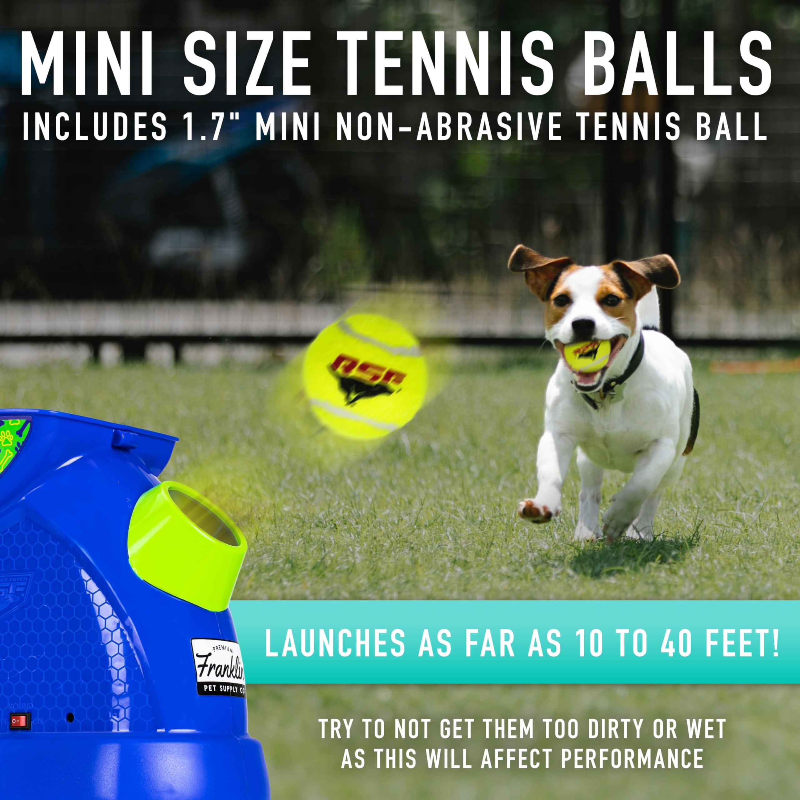 Franklin Pet Supply Co. Ready Set Fetch Mini Automatic Tennis Ball Launcher Dog Toy - Electronic Mini Tennis Ball Thrower for Fetch + Playtime - Launches up to 40 Feet - Interactive Dog Toy - Image 4