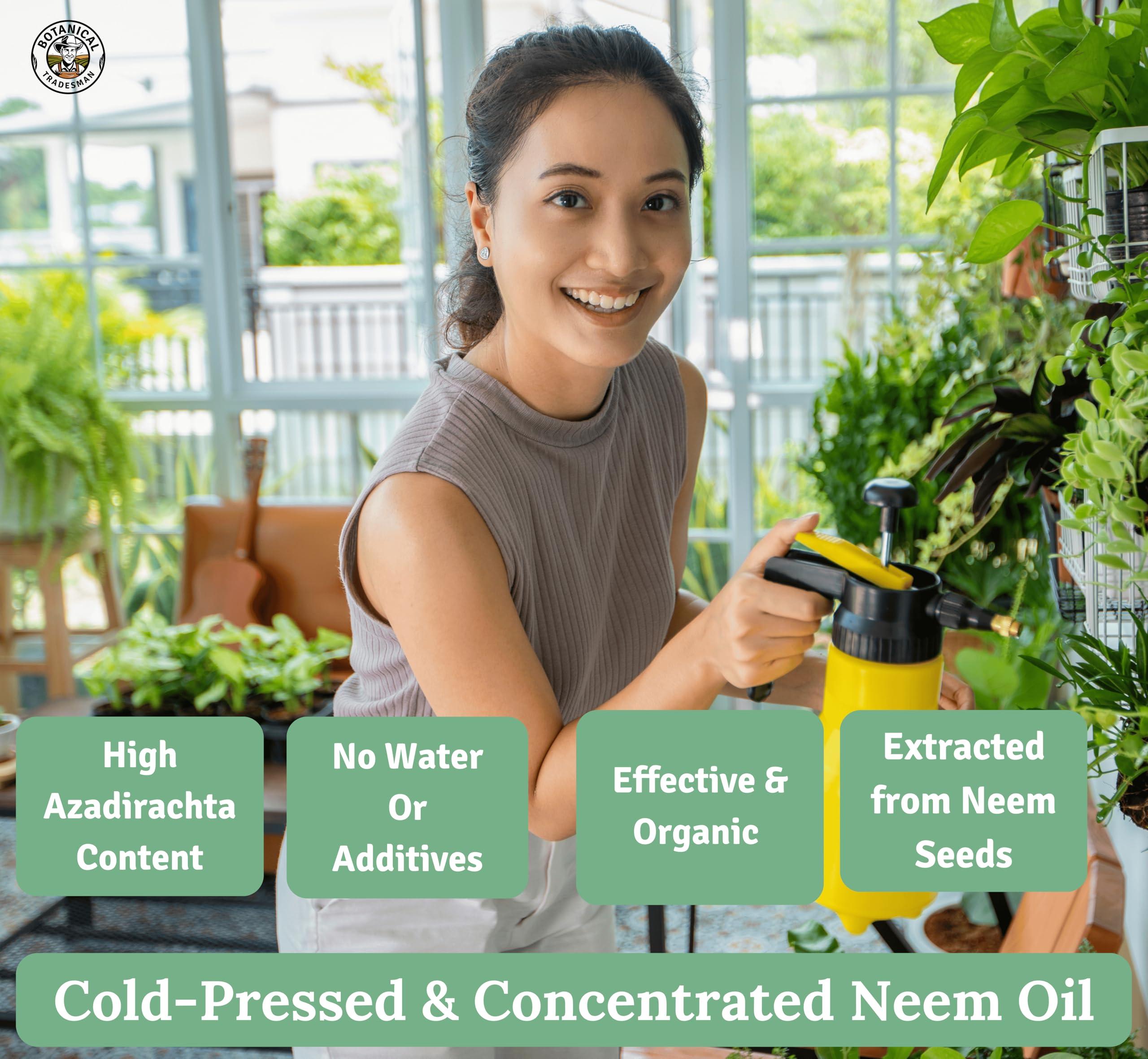 Neem Oil Spray for Plants-Kit Makes 320 fl oz -Refill 20 Times-Pure Cold Pressed Neem Oil - Image 4