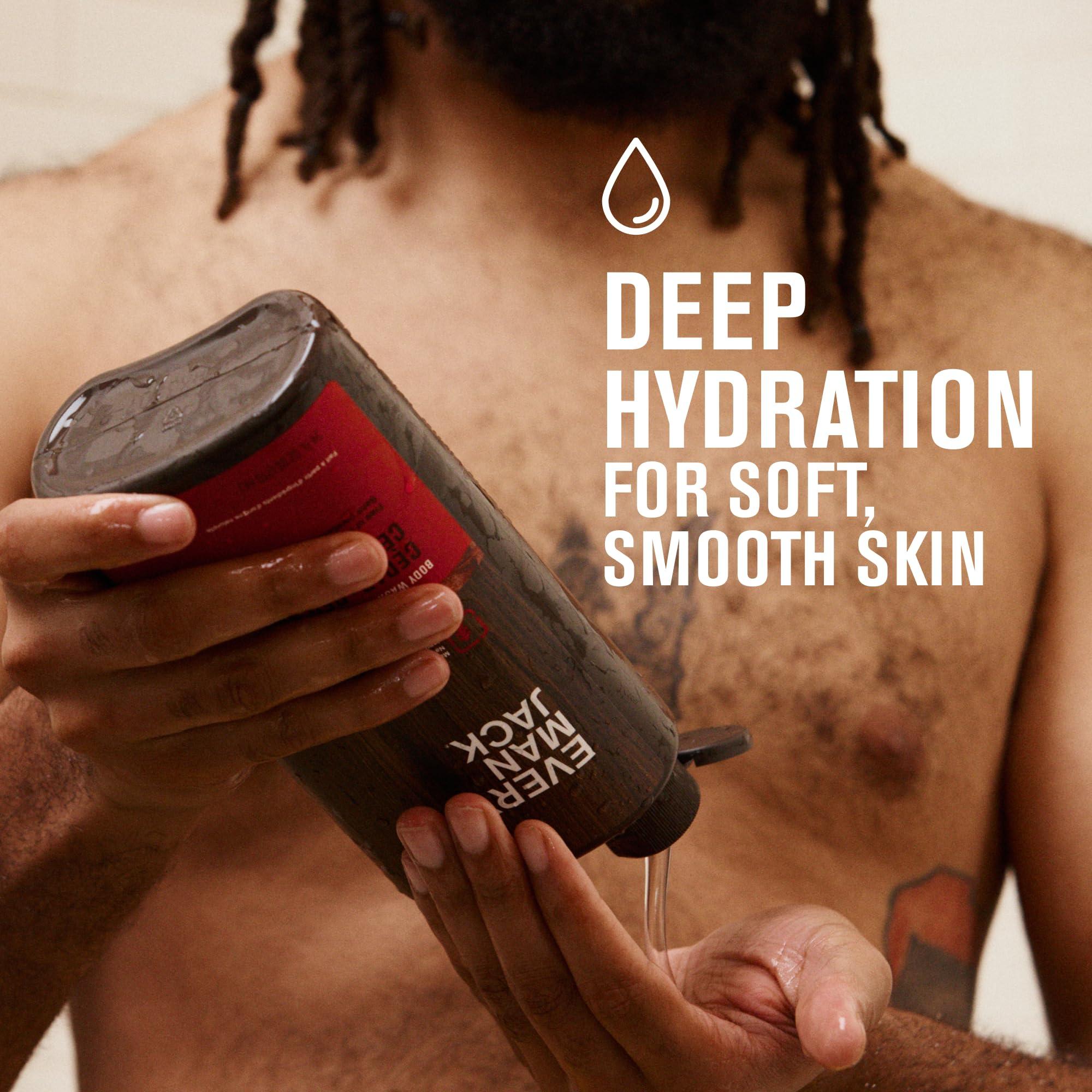 Every Man Jack Nourishing Cedar + Red Sage Mens Body Wash for All Skin Types - Naturally Derived Ingredients - Cleanse and Hydrate Skin with Coconut and Glycerin - 24oz 2 Bottles - Image 2