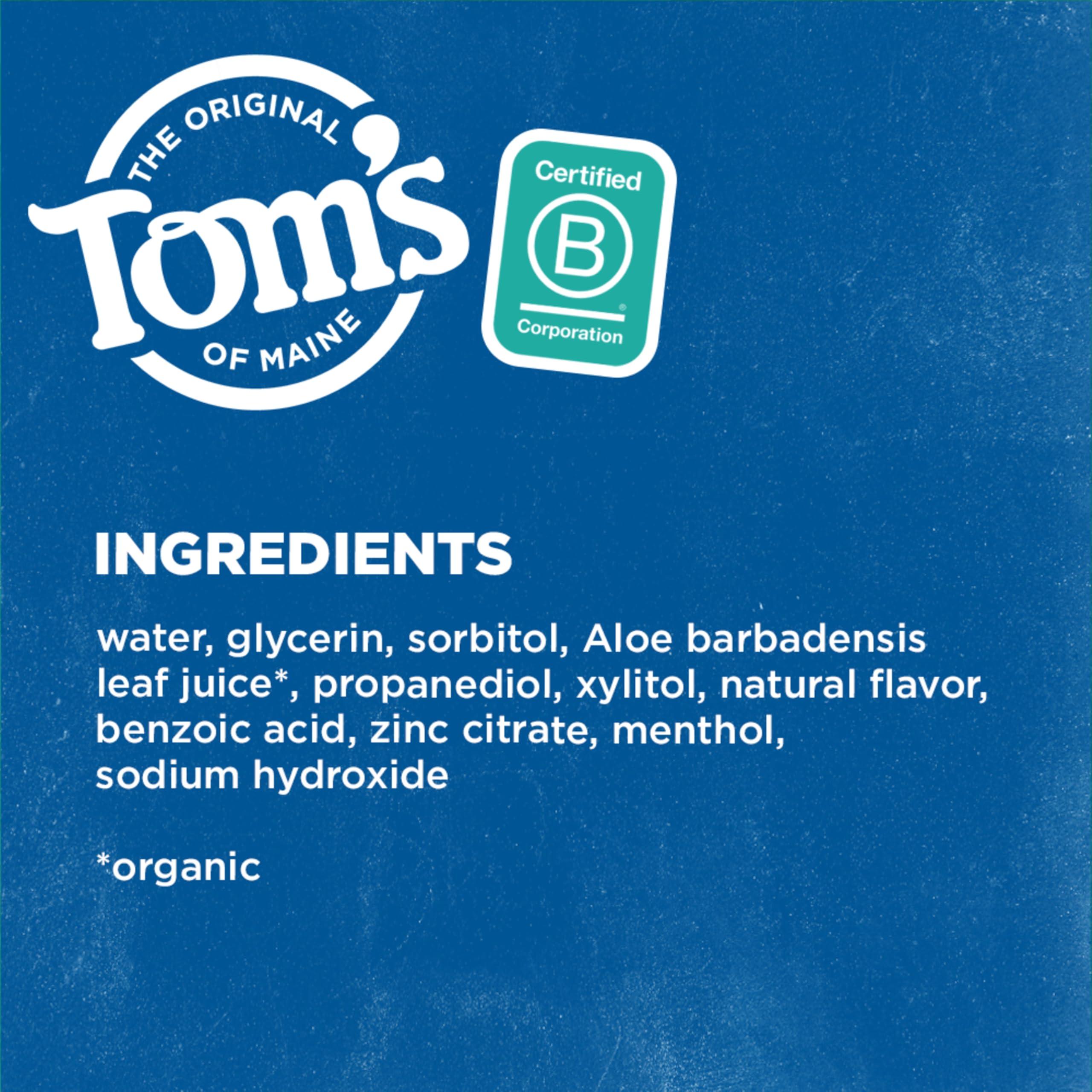 Tom's of Maine Natural Wicked Fresh Alcohol-Free Mouthwash, Cool Mountain Mint, 16 oz. 6-Pack (Packaging May Vary) - Image 8
