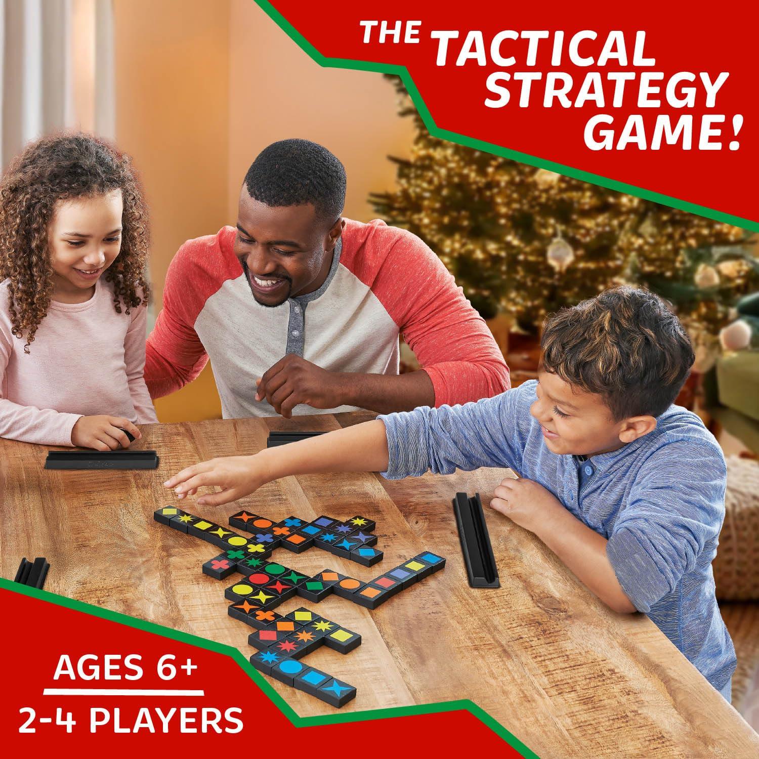 Qwirkle Board Game - Strategy Game for 2-4 Players Ages 6+ - Deluxe with Trays - Image 2