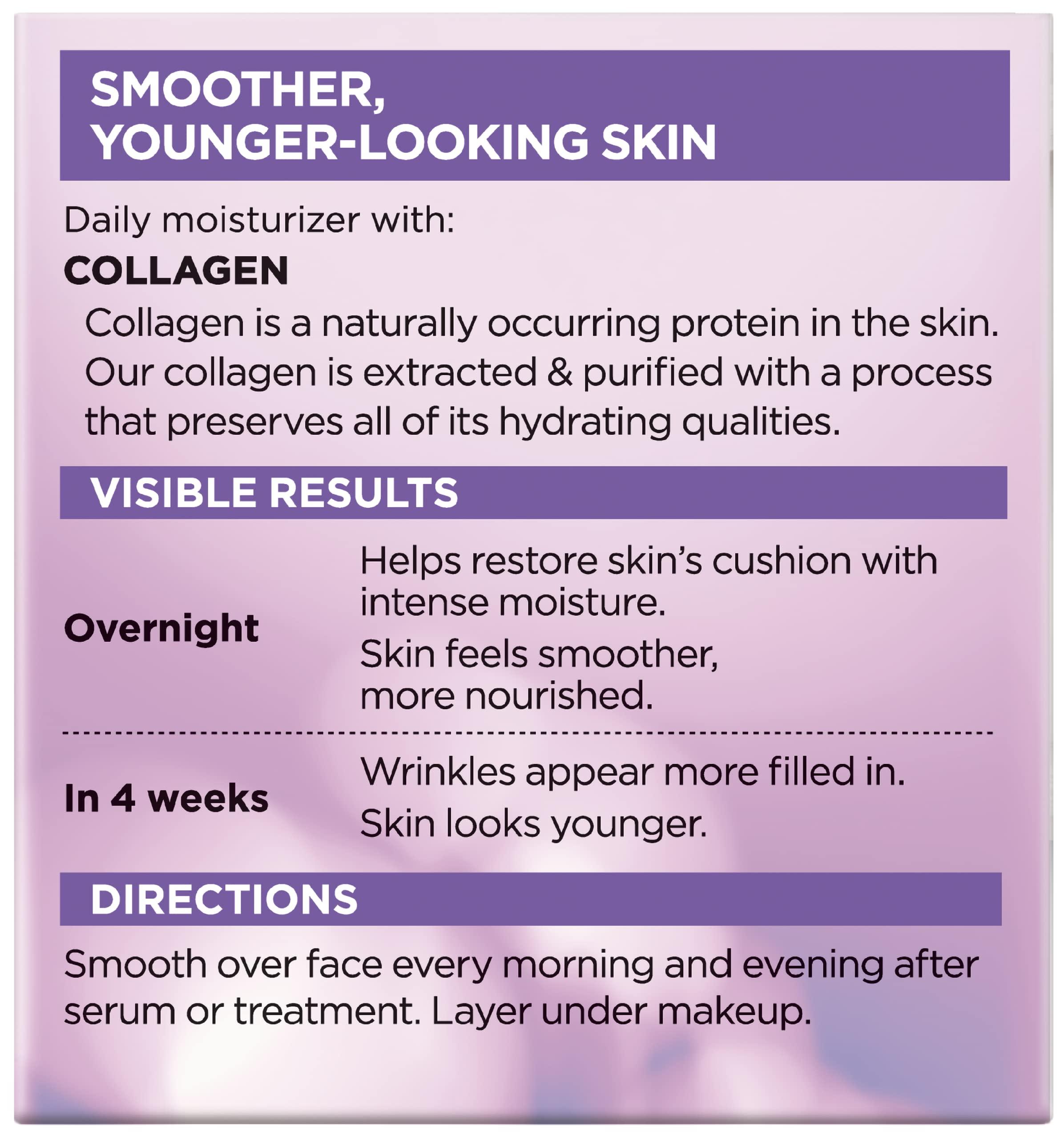 L’Oreal Paris Collagen Daily Face Moisturizer, Anti Aging Face Cream to Reduce Wrinkles and Provide Intense Hydration, 1.7 oz - Image 8