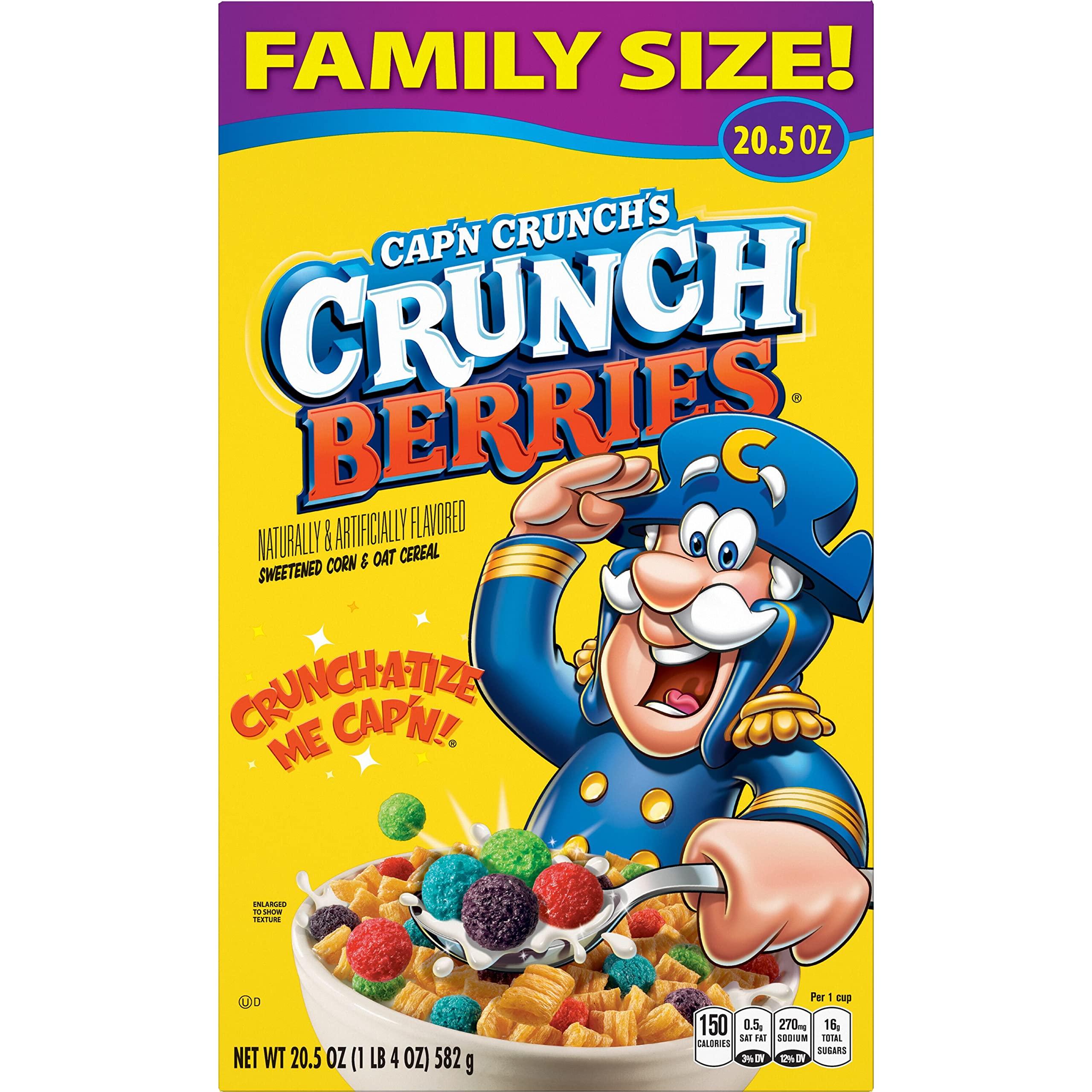 Cap'n Crunch Cereal, Crunch Berries, 20.5oz Box - Image 4