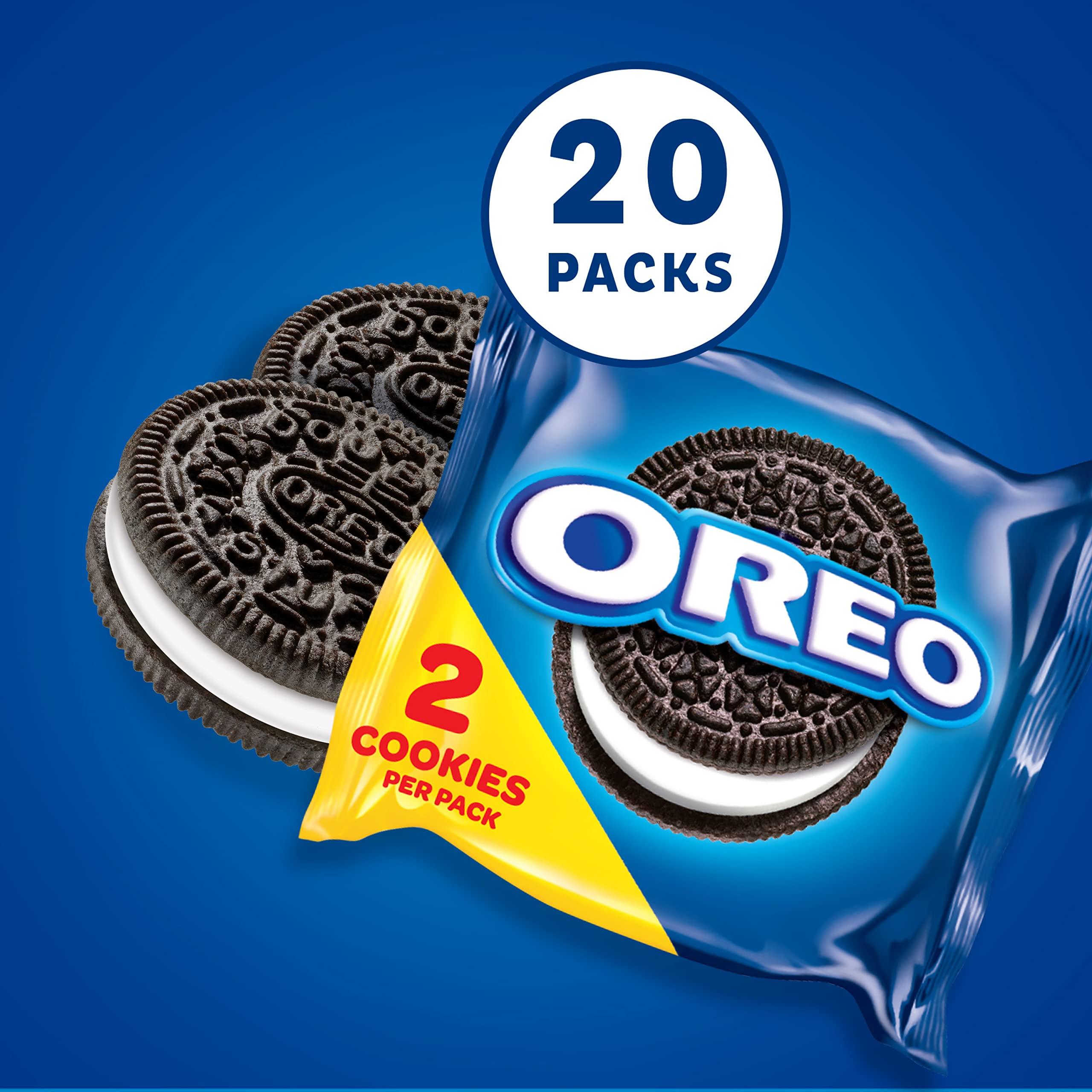 OREO Chocolate Sandwich Cookies, 20 Snack Packs (2 Cookies Per Pack) - Image 2