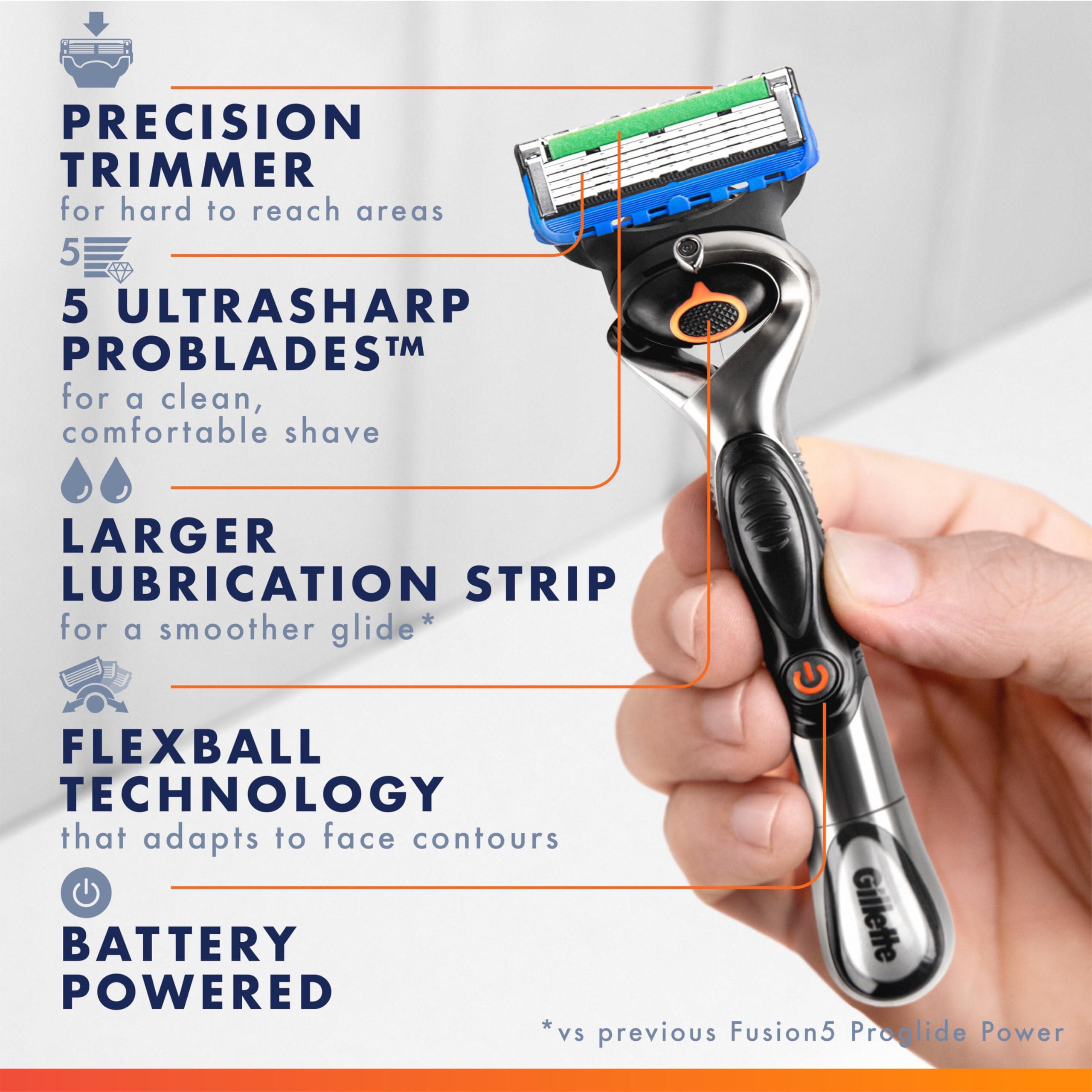 Gillette ProGlide Power Razor for Men, 1 Gillette Power Razor Handle + 1 Blade Refill - Image 3