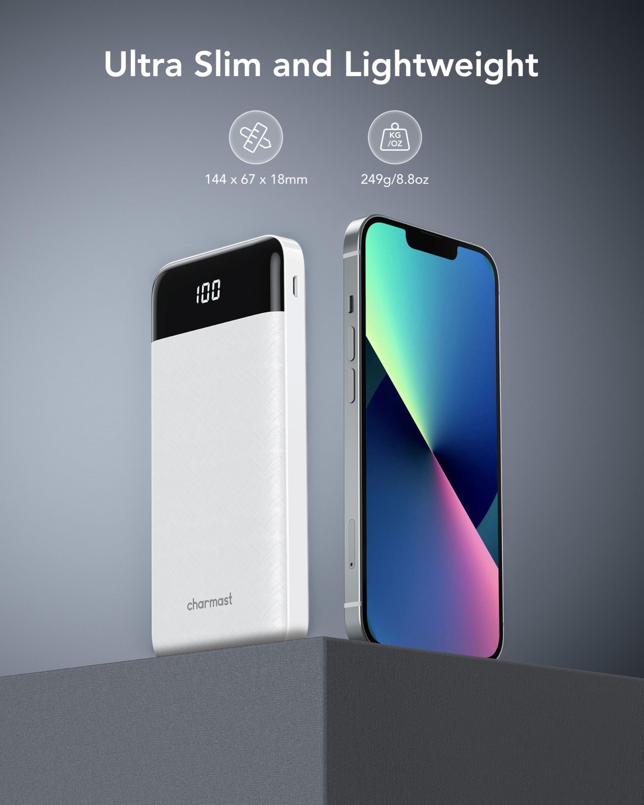 Portable Charger with Built in Cables, Portable Charger with Cords Wires Slim 10000mAh Travel Battery Pack 6 Outputs 3 Inputs 3A Fast Charging Power Bank for Samsung Google Pixel LG Moto iPhone iPad - Image 5