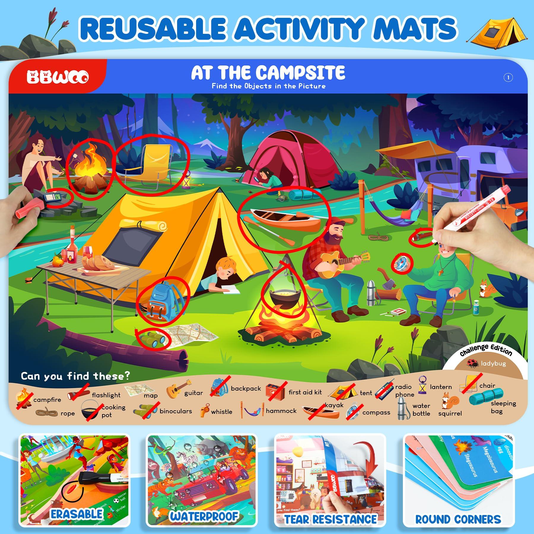 Search and Find Activity Books for Kids Ages 3-5, Toddler Travel Games Toys for Car Airplane, Road Trip Activities for Kids Games 4-8, Preschool Learning Activities, Educational Seek Birthday Gifts - Image 2