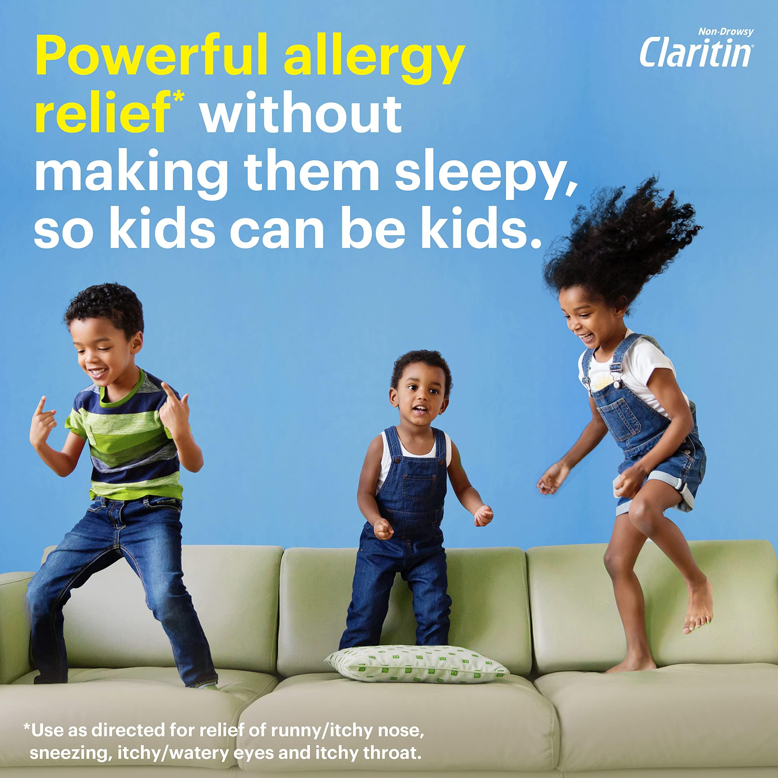 Children's Claritin Chewables 24 HR Children Allergy Medicine, Grape, 60 Count - Image 3
