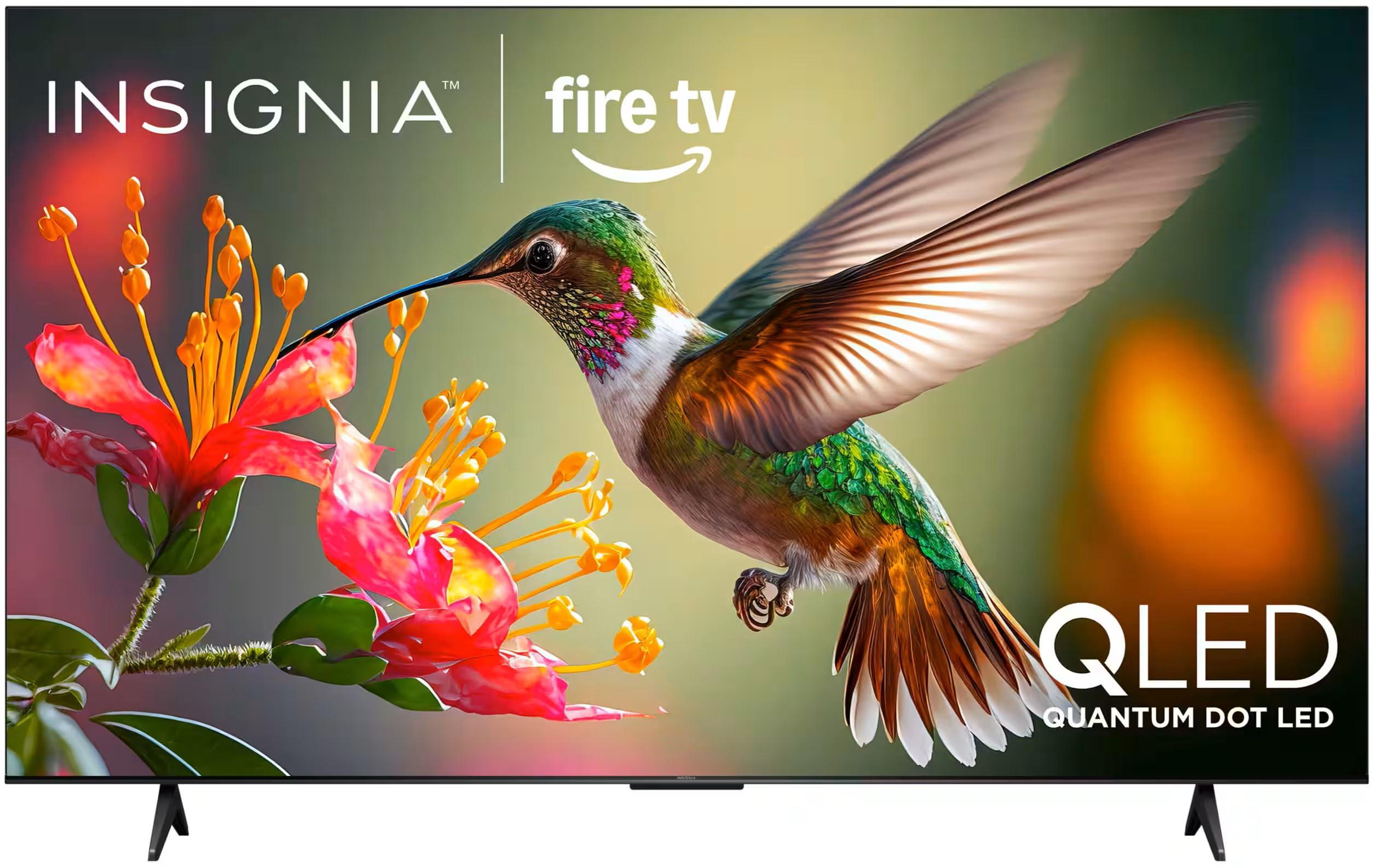 INSIGNIA 75" Class QF Series LED 4K UHD QLED Smart Fire TV, Voice Remote with Alexa