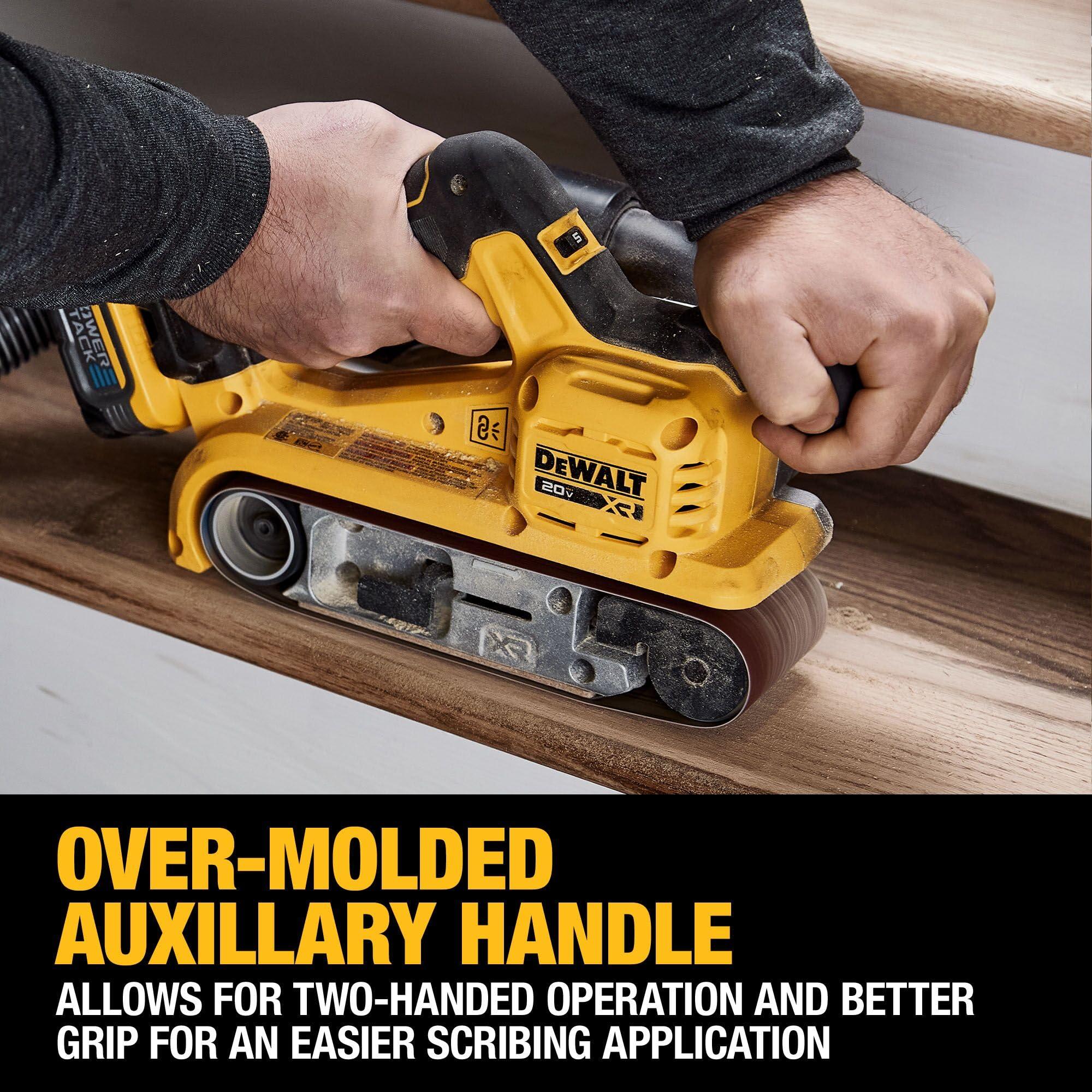 DEWALT 20V MAX* Belt Sander, Cordless, Brushless, Tool Only (DCW220B) - Image 9