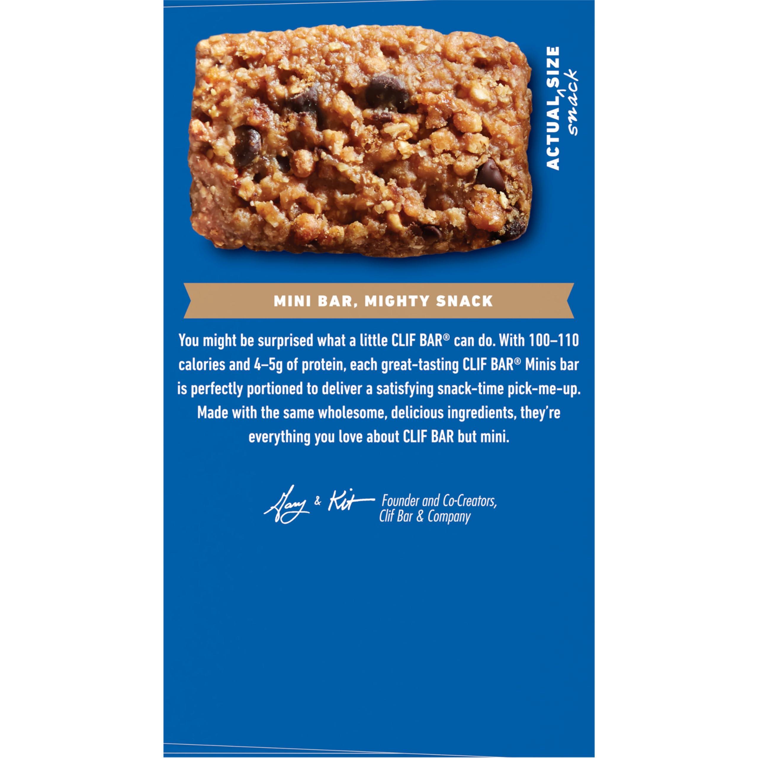 CLIF BAR Minis - Chocolate Chip - Made with Organic Oats - 4g Protein - Non-GMO - Plant Based - Snack-Size Energy Bars - 0.99 oz. (20 Pack) - Image 16