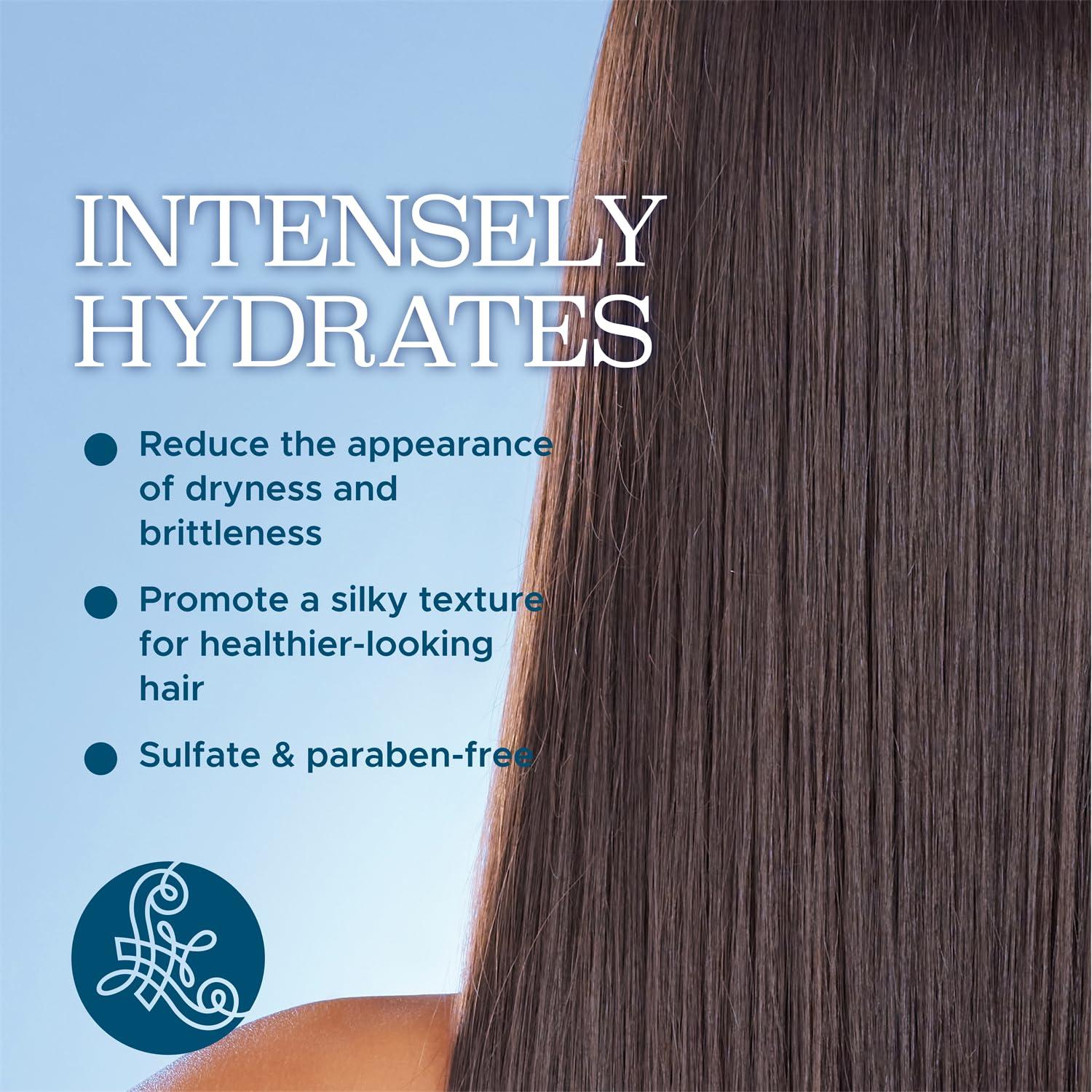 Luseta Hyaluronic Acid Moisturizing Shampoo & Conditioner Set for Dry and Damaged Hair, Sulfate Free Shampoo and Conditioner for Women Infused with Argan Oil and Shea Butter Paraben-Free2 x 16.9oz - Image 2