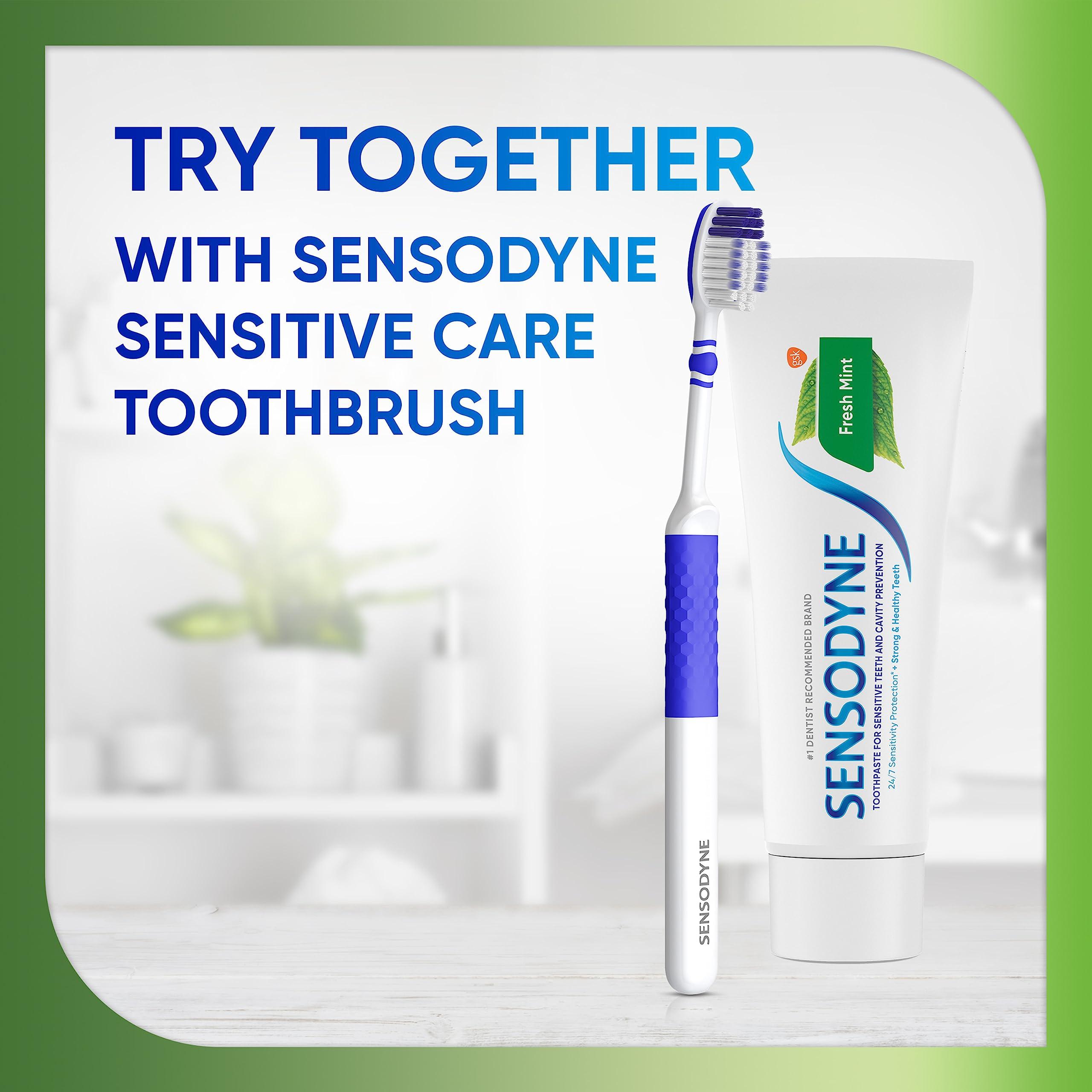 Sensodyne Fresh Mint Sensitive Toothpaste, ADA Accepted Toothpaste for Cavity Prevention and Sensitive Teeth Treatment - 4 Ounces (Pack of 2) - Image 9