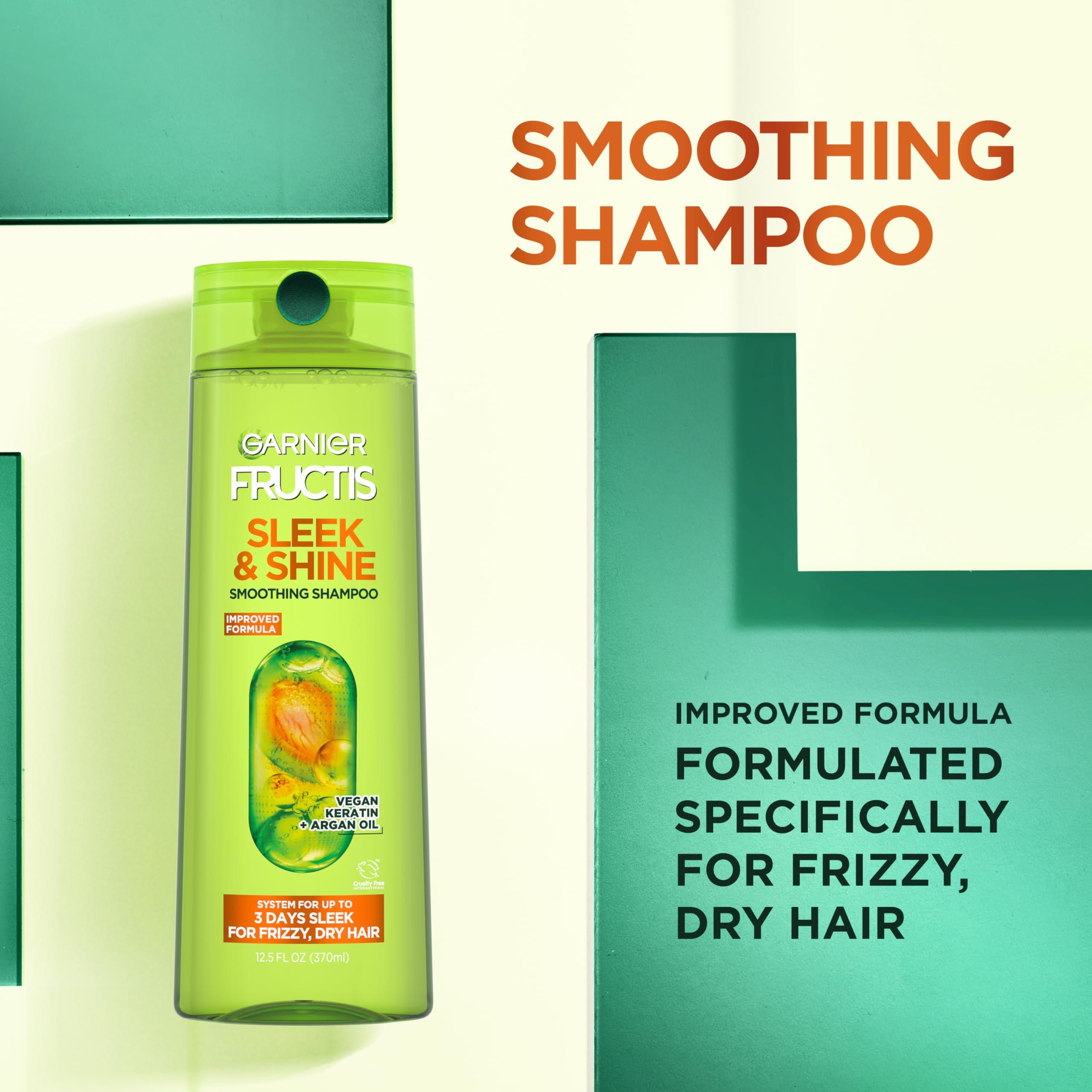 Garnier Fructis Sleek & Shine Shampoo, Frizzy, Dry, Unmanageable Hair, 22 fl. oz.(Packaging May Vary) - Image 4