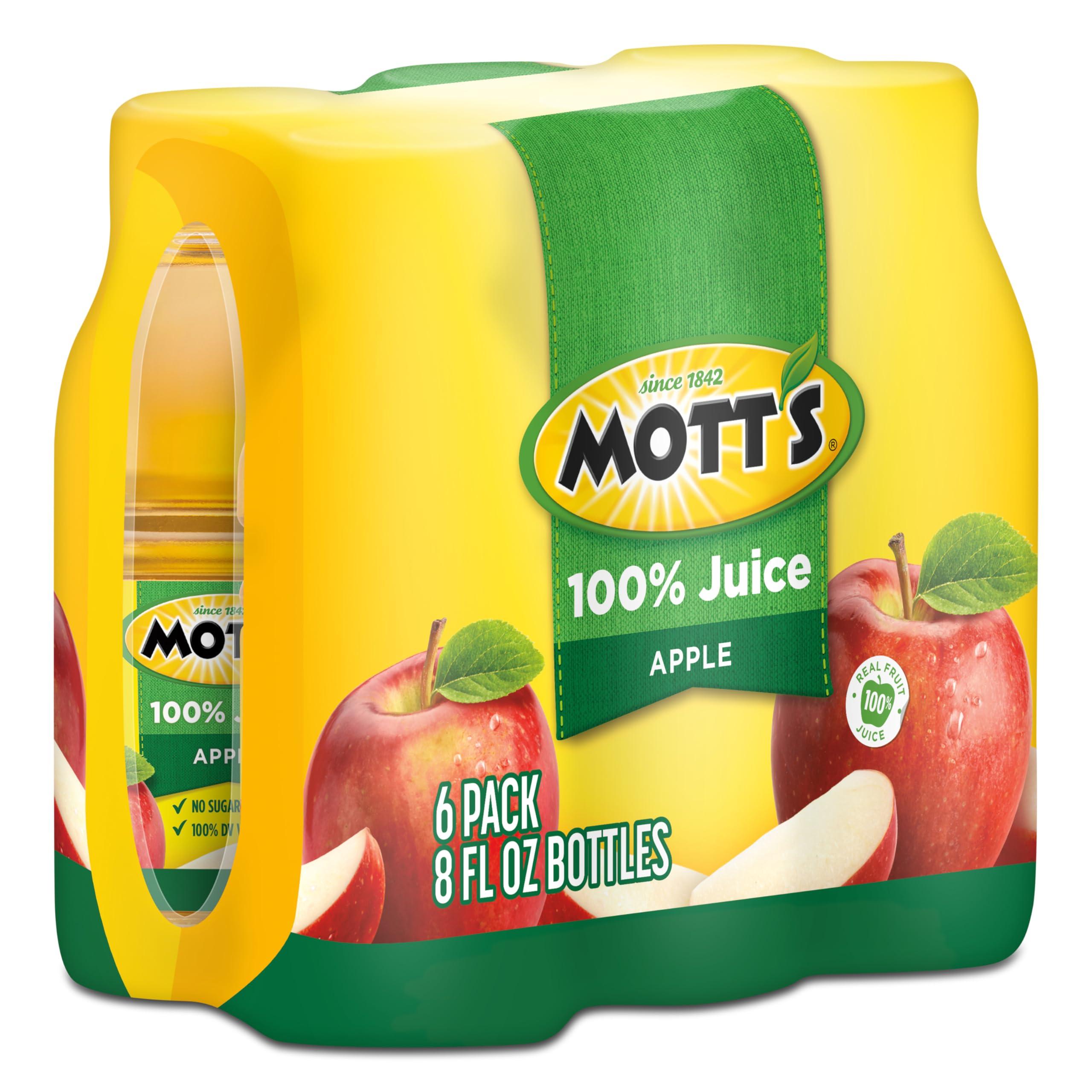 Mott's 100% Original Apple Juice, 8 Fl Oz Bottles, 24 Count (4 Packs Of 6), 2 Servings Of Fruit, 100% Fruit Juice, Gluten-free, Caffeine-free, Kosher, Contains No Artificial Colors Or Sweeteners - Image 15