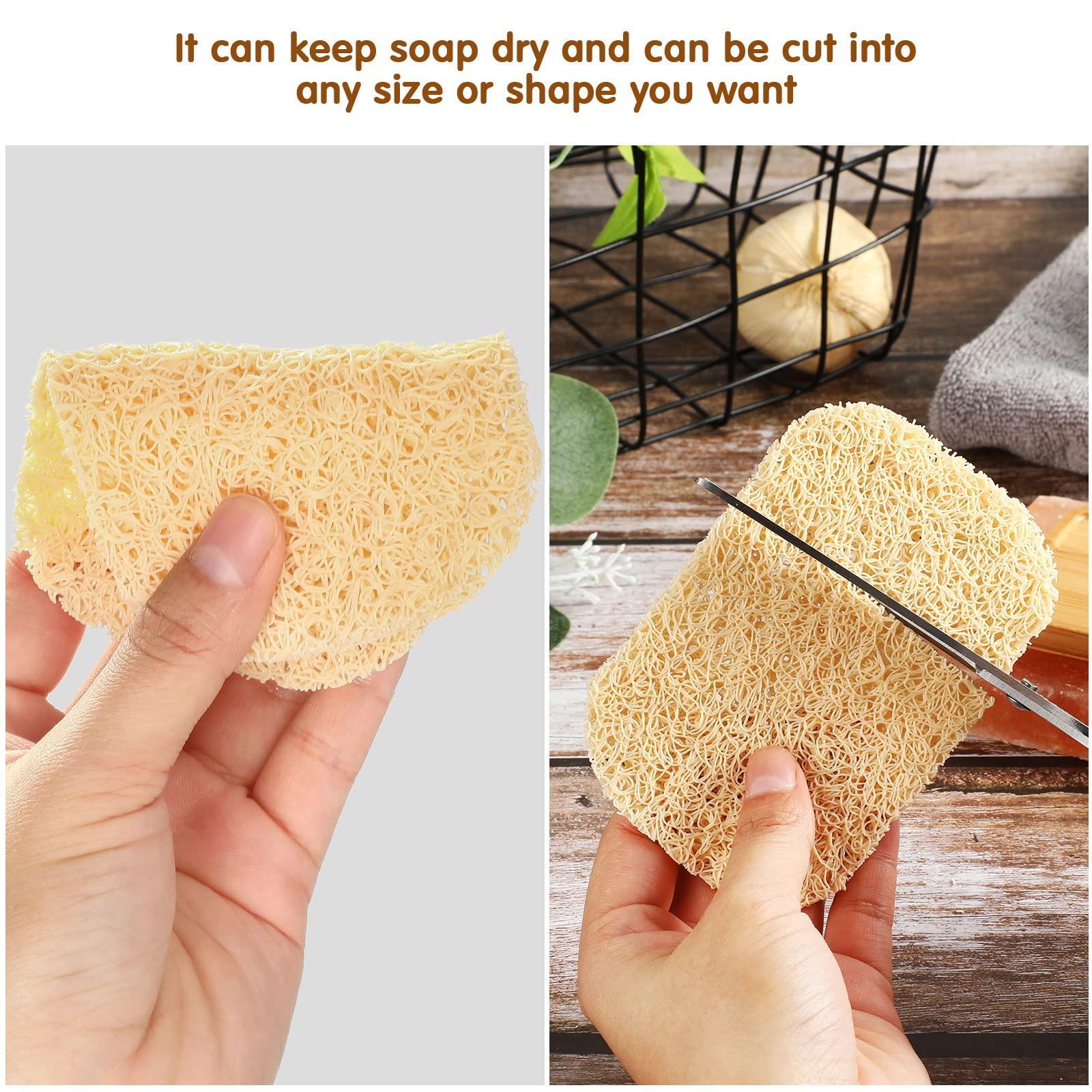 Soap Savers Pads Draining Lift Pad Bar Dish Soap Saver Holder Accessories Draining Mat for Shower Kitchen Bathroom Travel Hotel Cleaning(Beige,50 Pcs) - Image 6