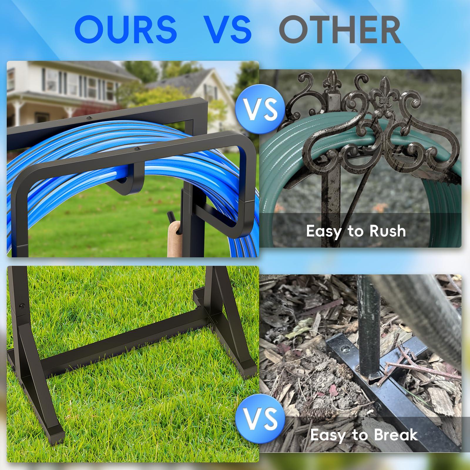 Coonoor Garden Hose Holder, Freestanding Water Hose Holder for Outside, Reinforced Garden Hose Storage Rack for Lawn & Yard - Image 5