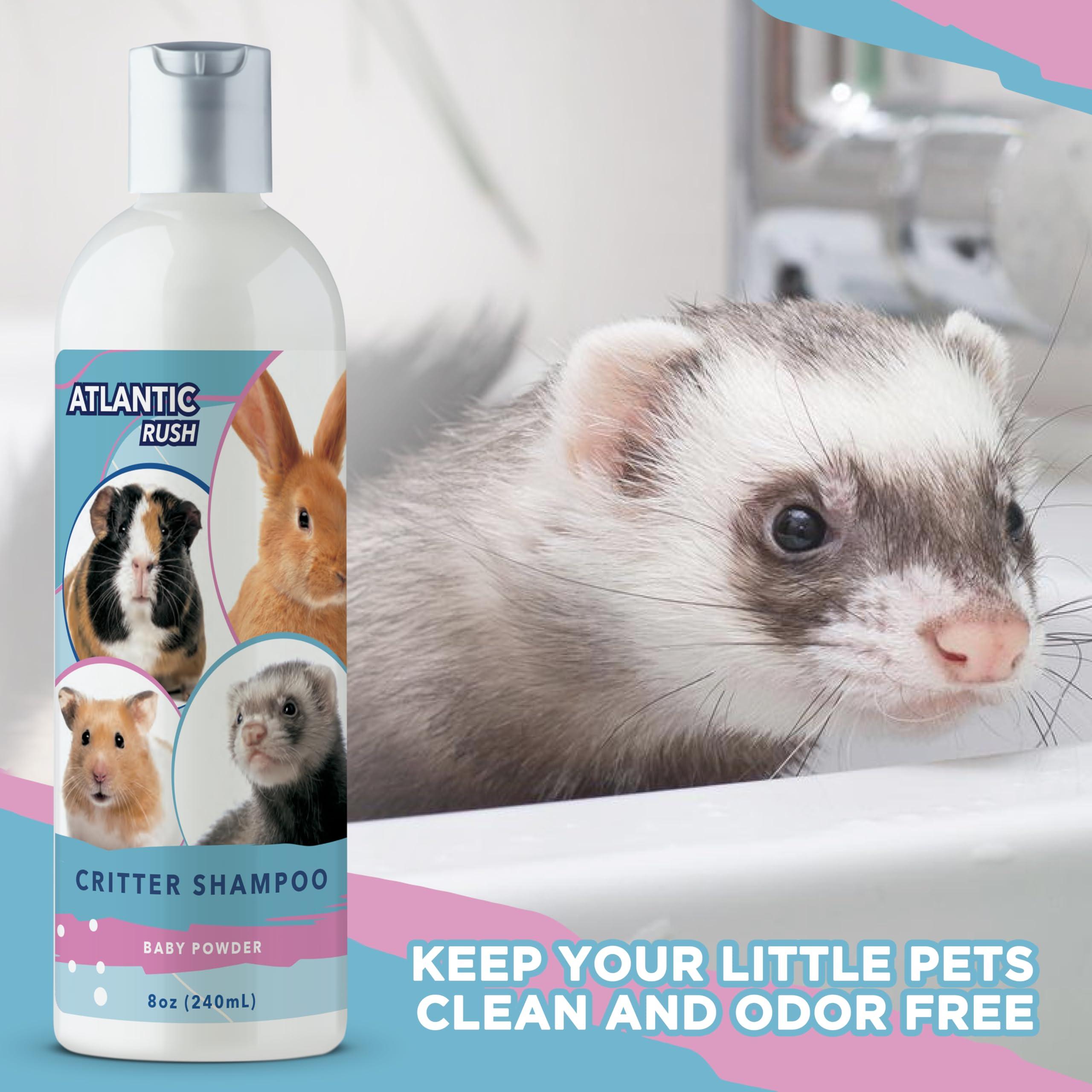 Critter Shampoo for Small Pets - 8oz Small Animal Baby Powder Scented Shampoo - Pet Shampoo for Small Critters Including Ferrets, Guinea Pigs, Rabbits, Hedgehogs, Hamsters & Sugar Gliders - Image 6