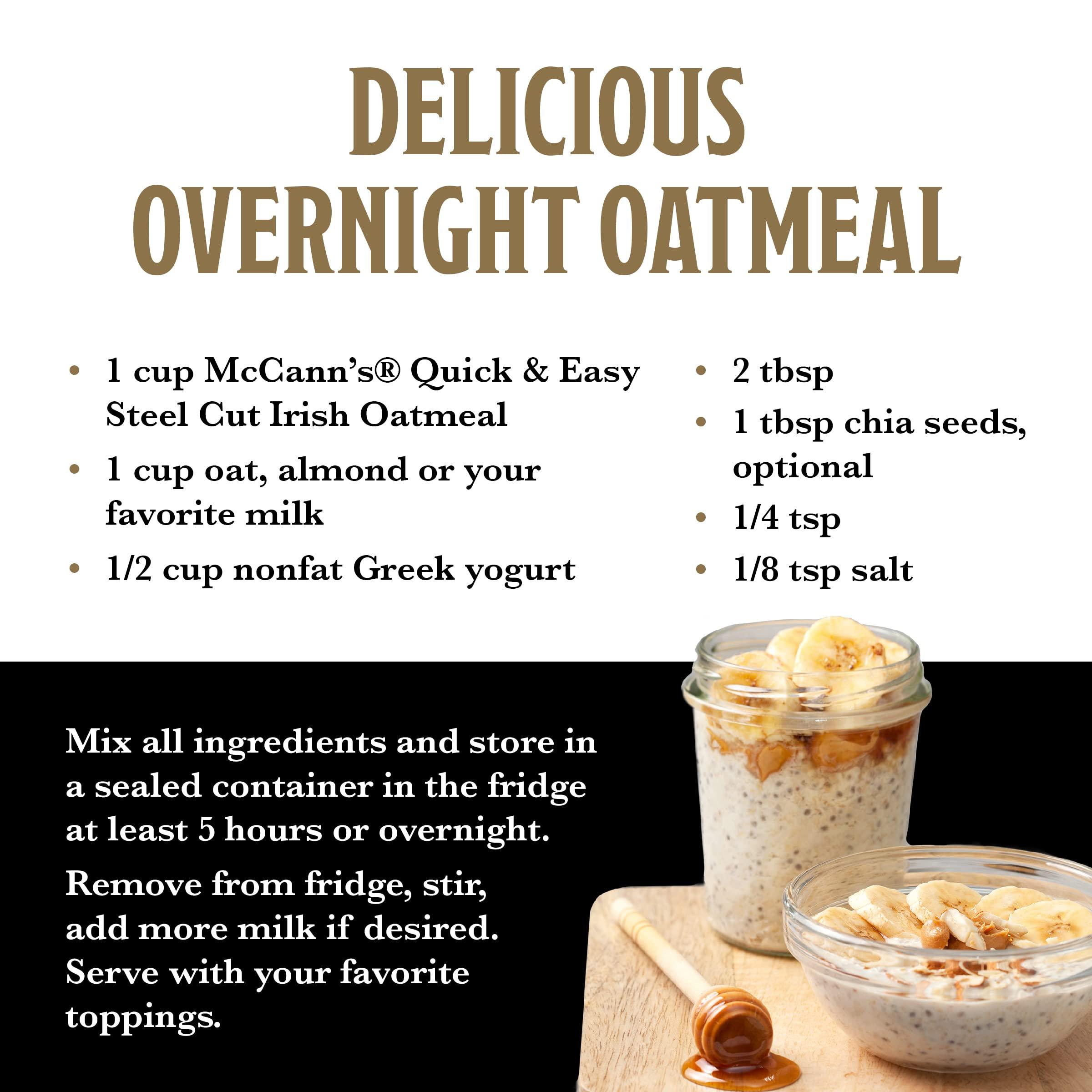 McCanns Quick & Easy Steel Cut Oatmeal Can, 24 oz - Image 4