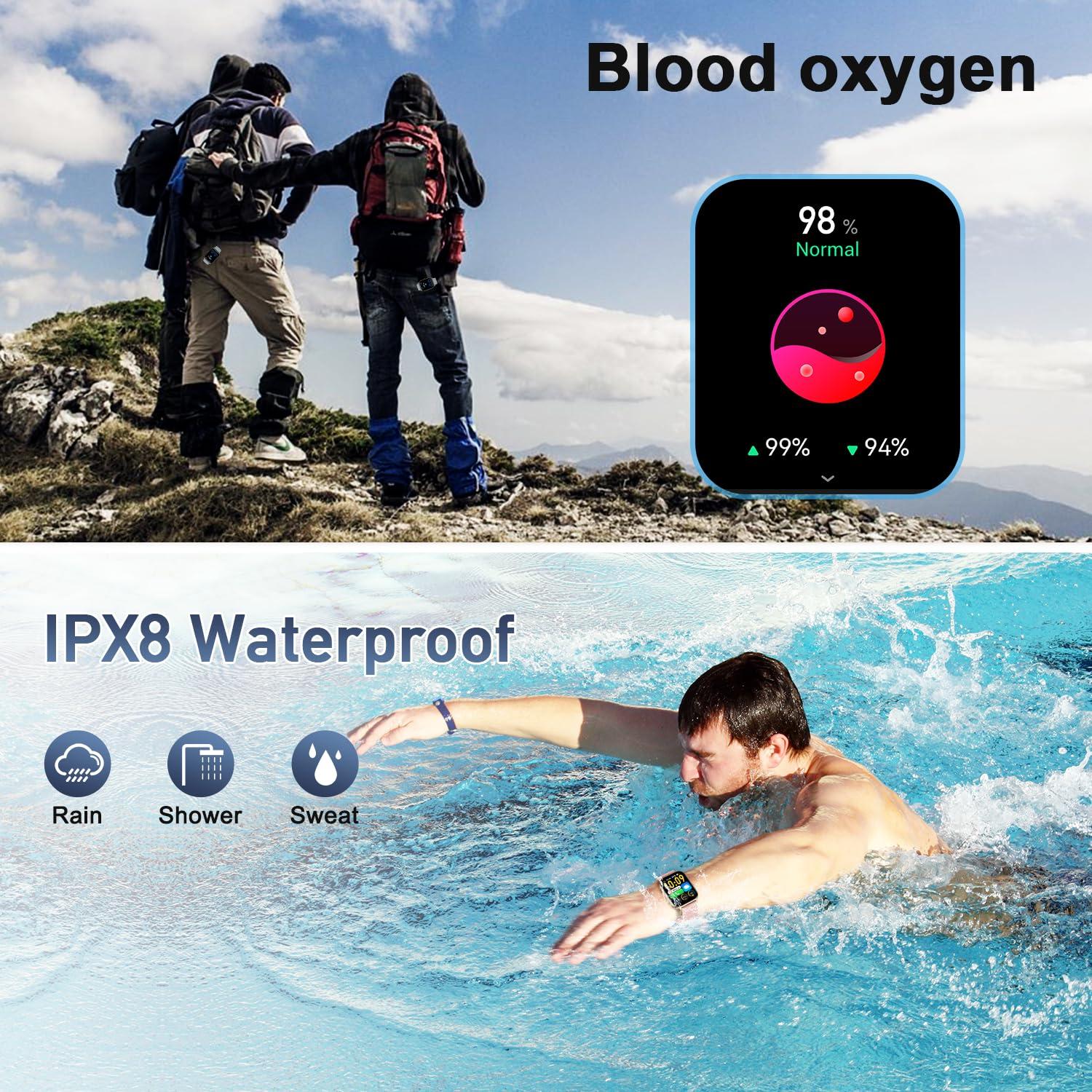 Smart Watch for Men Women Fitness: Running Smart Watches for Men Digital Mens Watches Make/Answer Call Waterproof Smartwatch Android Phones iPhone Samsung Compatible Heart Rate Monitor Step Tracker - Image 7
