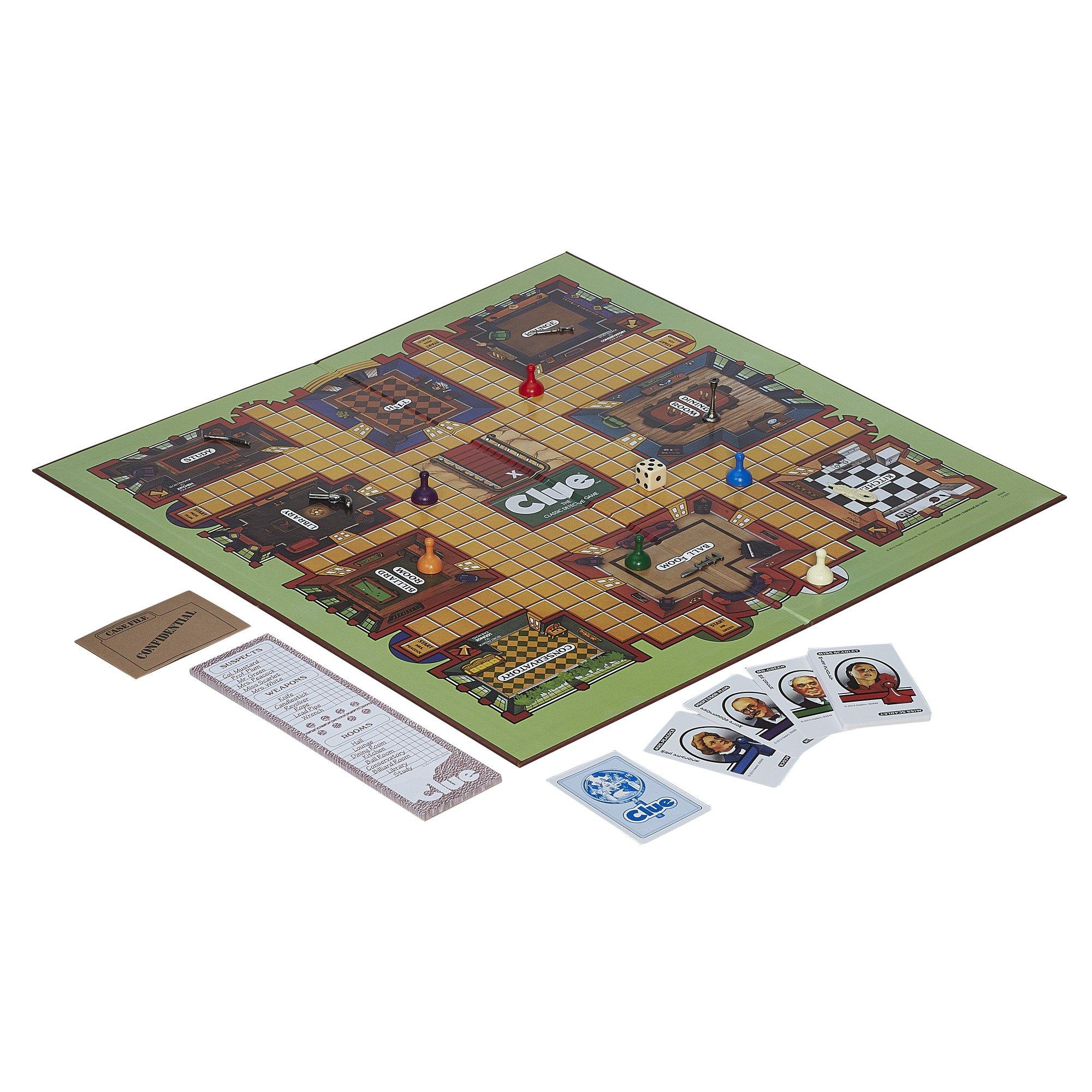 Hasbro Gaming Retro Series Clue 1986 Edition Board Game, Classic Mystery Game for Kids, Family Board Games for 3-6 Players, Ages 8+ (Amazon Exclusive) - Image 4