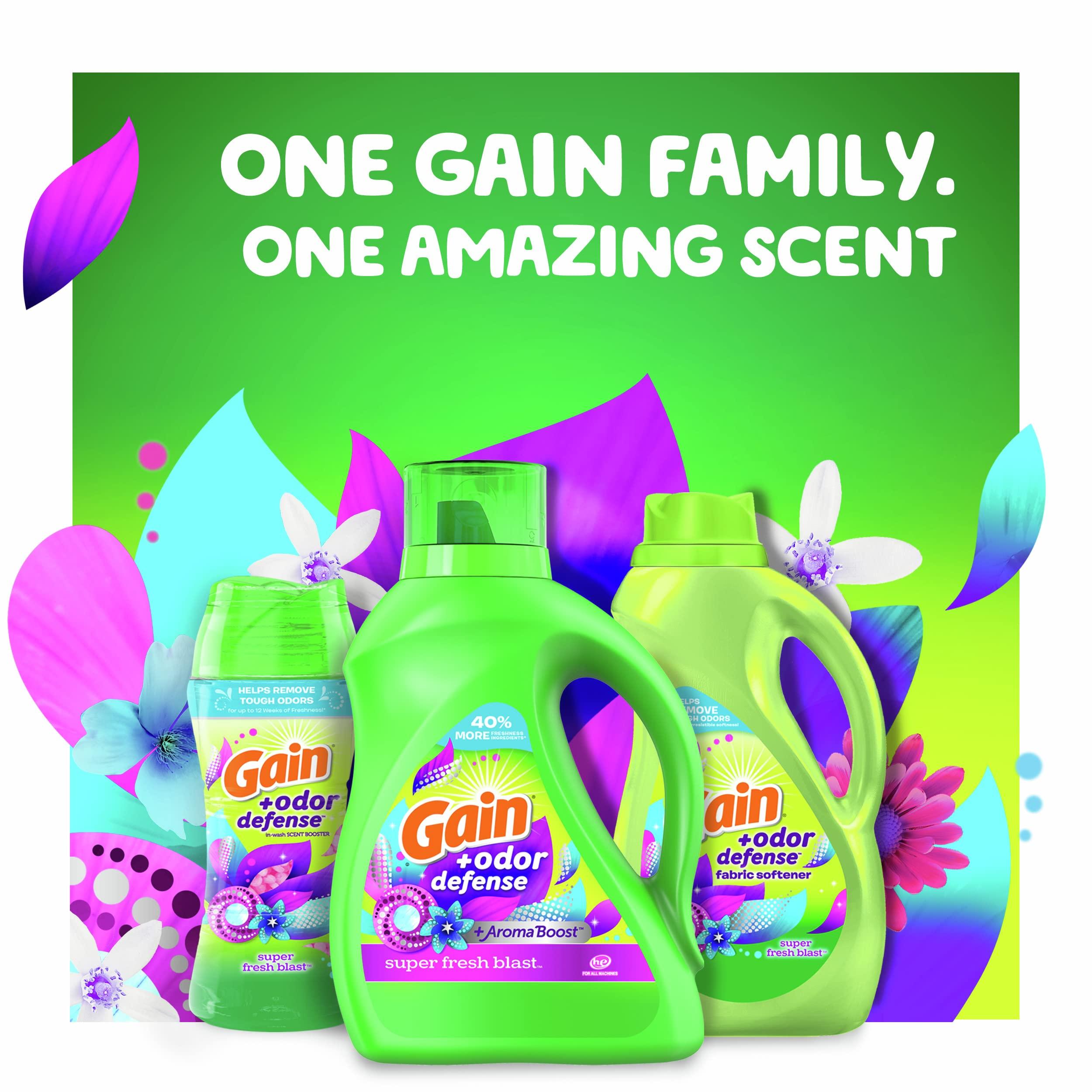 Gain + Odor Defense Dryer Sheets, Super Fresh Blast Scent Fabric Softener Sheets, 240 ct - Image 9