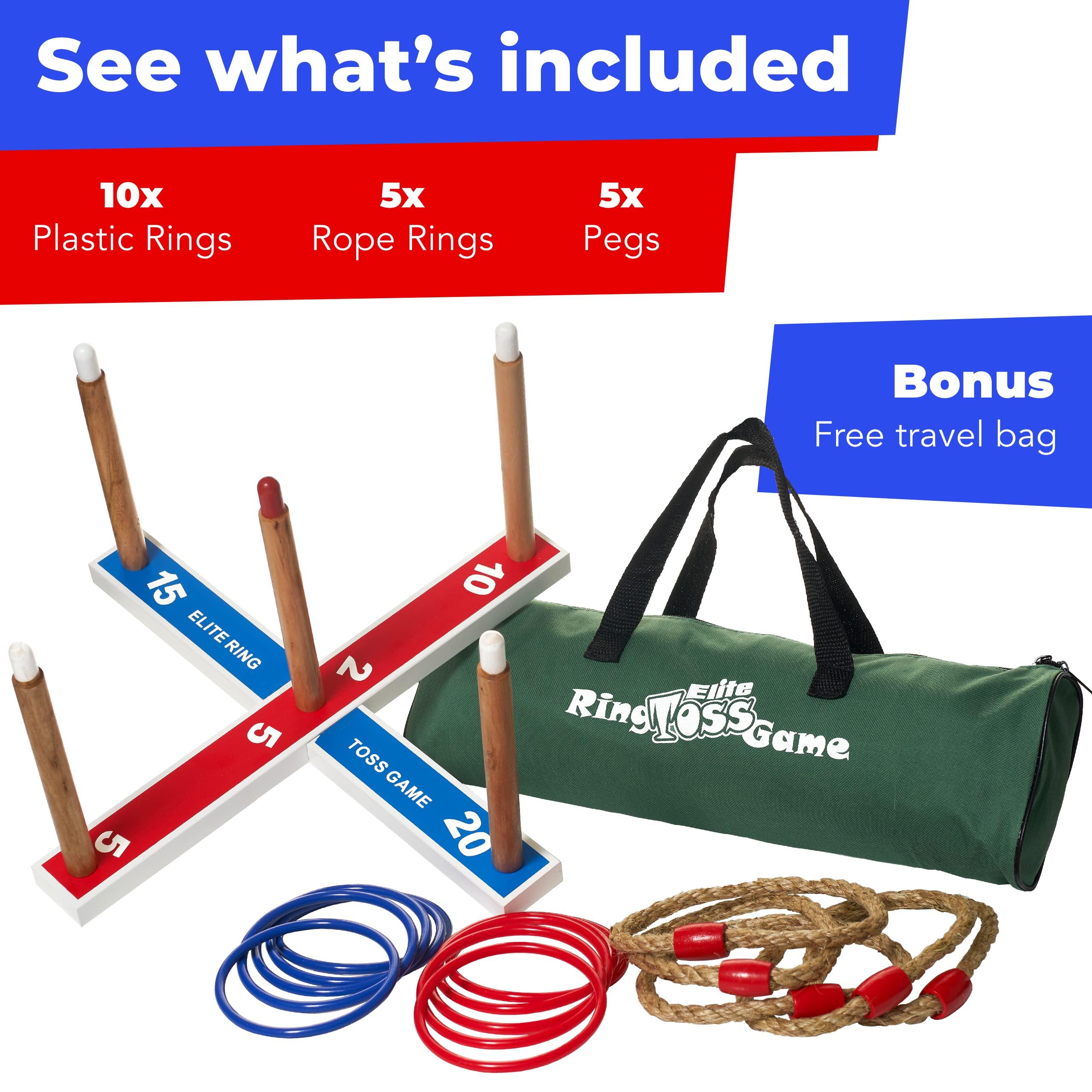 Elite Sportz Ring Toss Games for Kids - Outdoor Yard Game for Adults & Family - Backyard Toys, Outdoor Game, Backyard Games, Lawn Games for Kids Ages 4-8 - Image 4