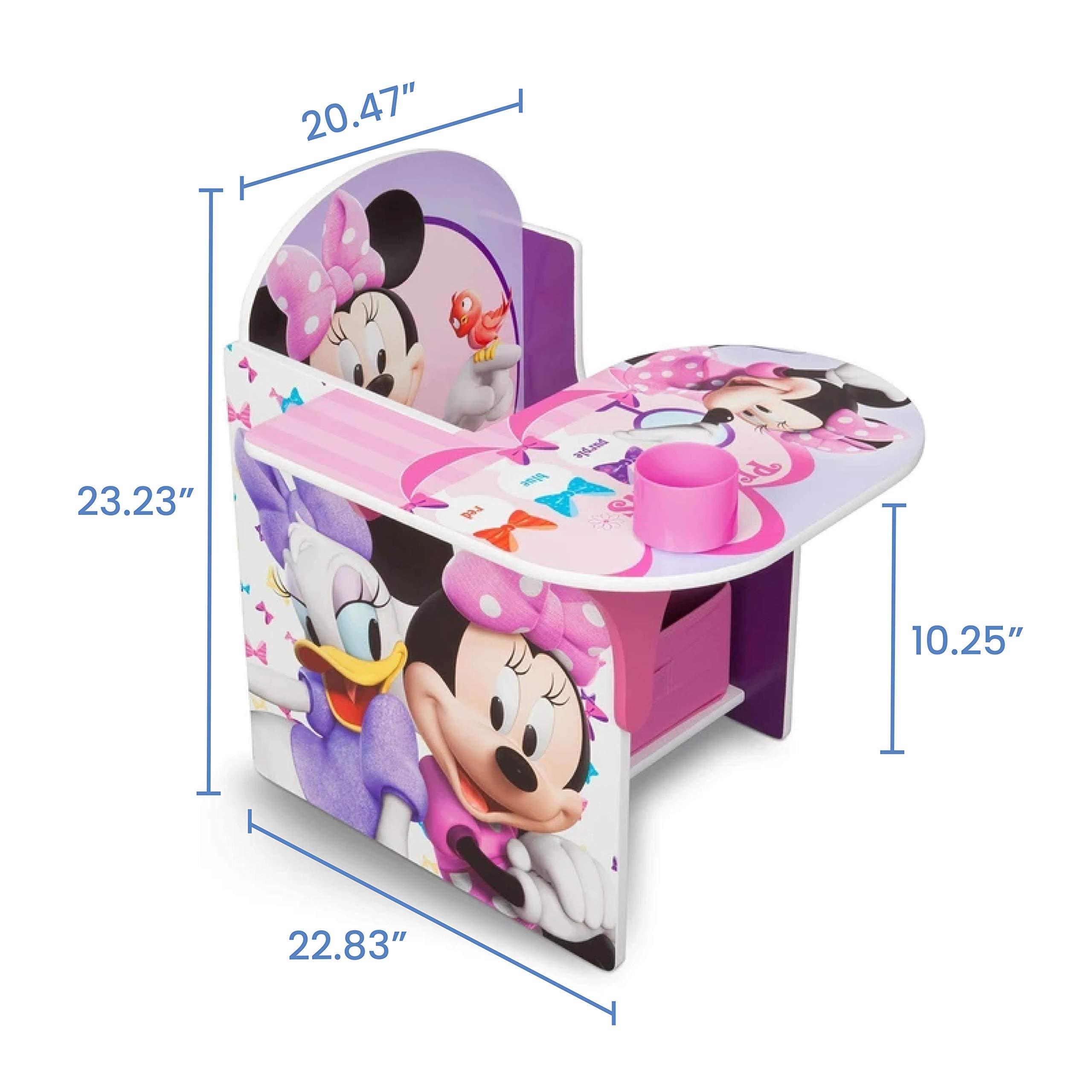 Delta Children Chair Desk With Storage Bin, Disney Minnie Mouse - Image 2