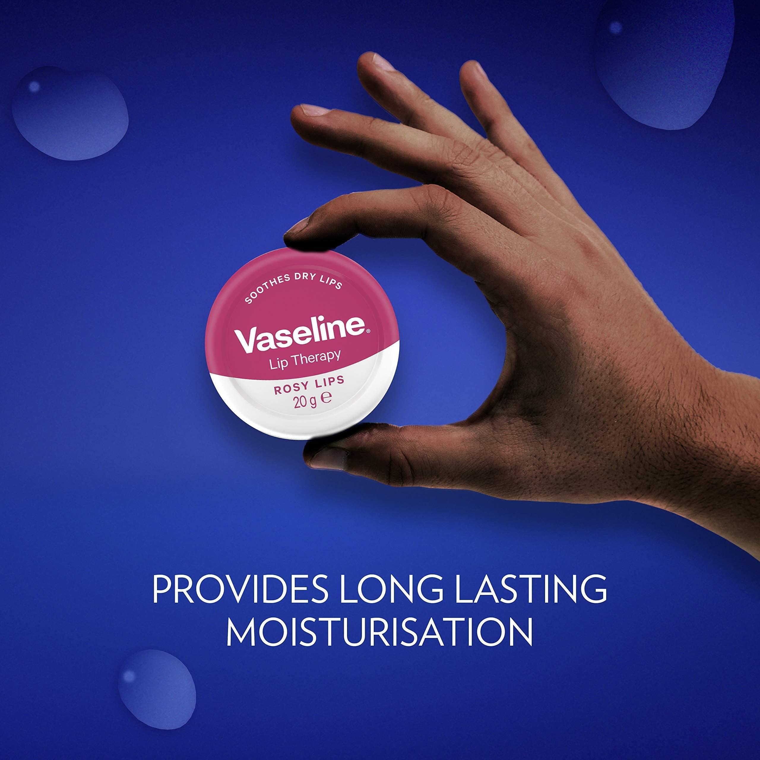 VASELINE Lip Therapy Rosy Lips with Rose & Almond Oil 20g/ 0.70 oz. - Image 5