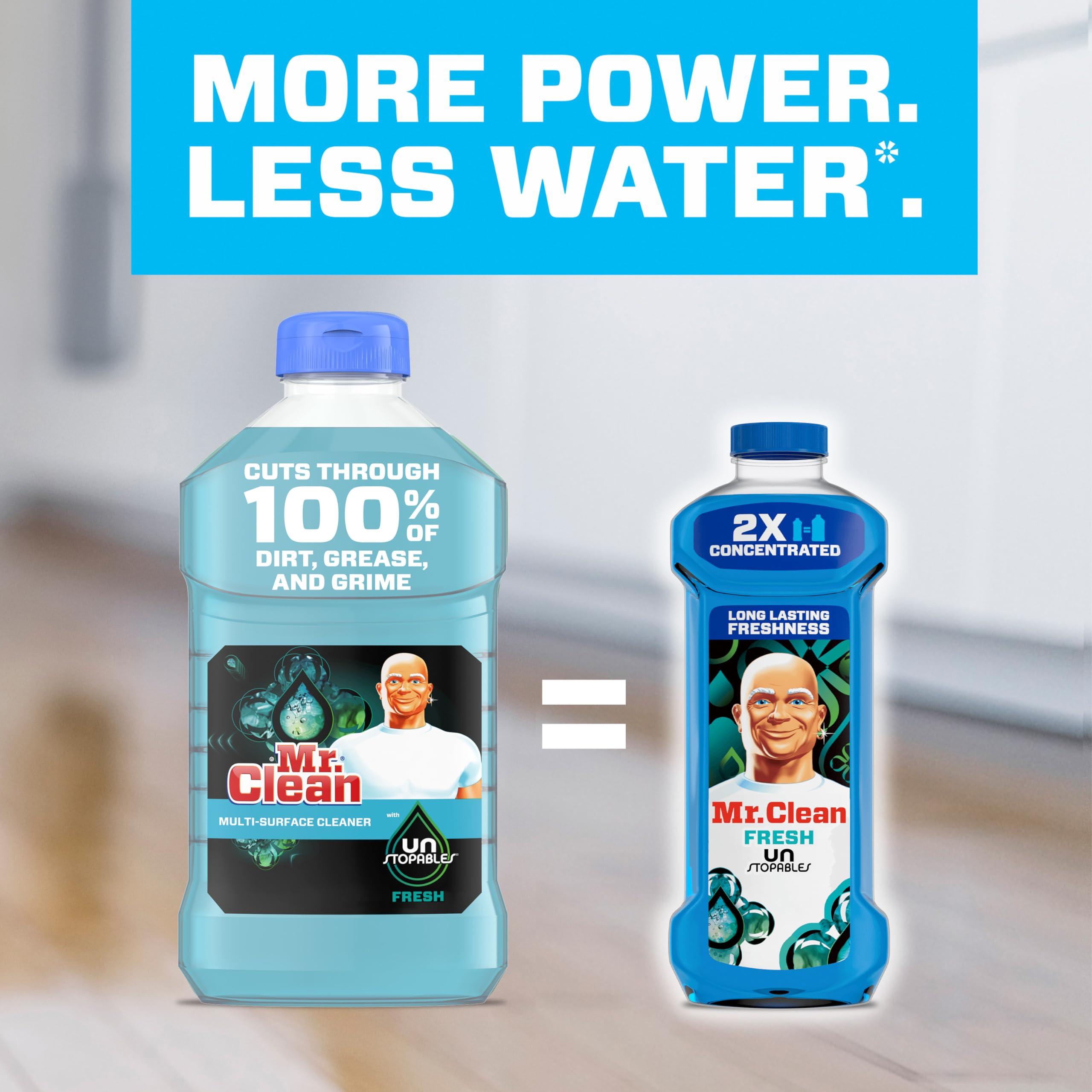 Mr. Clean All Purpose Cleaner, Floor Cleaner for Mopping Home, Bathroom, & Kitchen, Cleaning Liquid for Mop & Bucket, Cleaning Supplies, Multi-Surface Dilutable, Unstopables, 41oz - Image 5