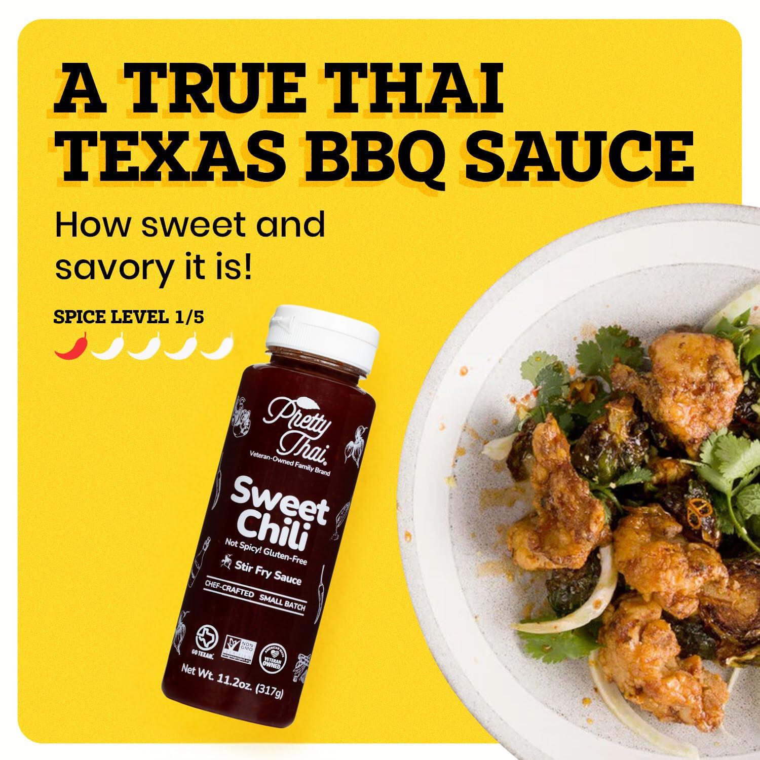 Pretty Thai Sweet Chili Sauce, Gluten Free Certified Non-GMO Authentic Vegan Stir Fry, BBQ Condiment, Dipping Sauce, Rice Seasoning, 100% Natural - Image 6