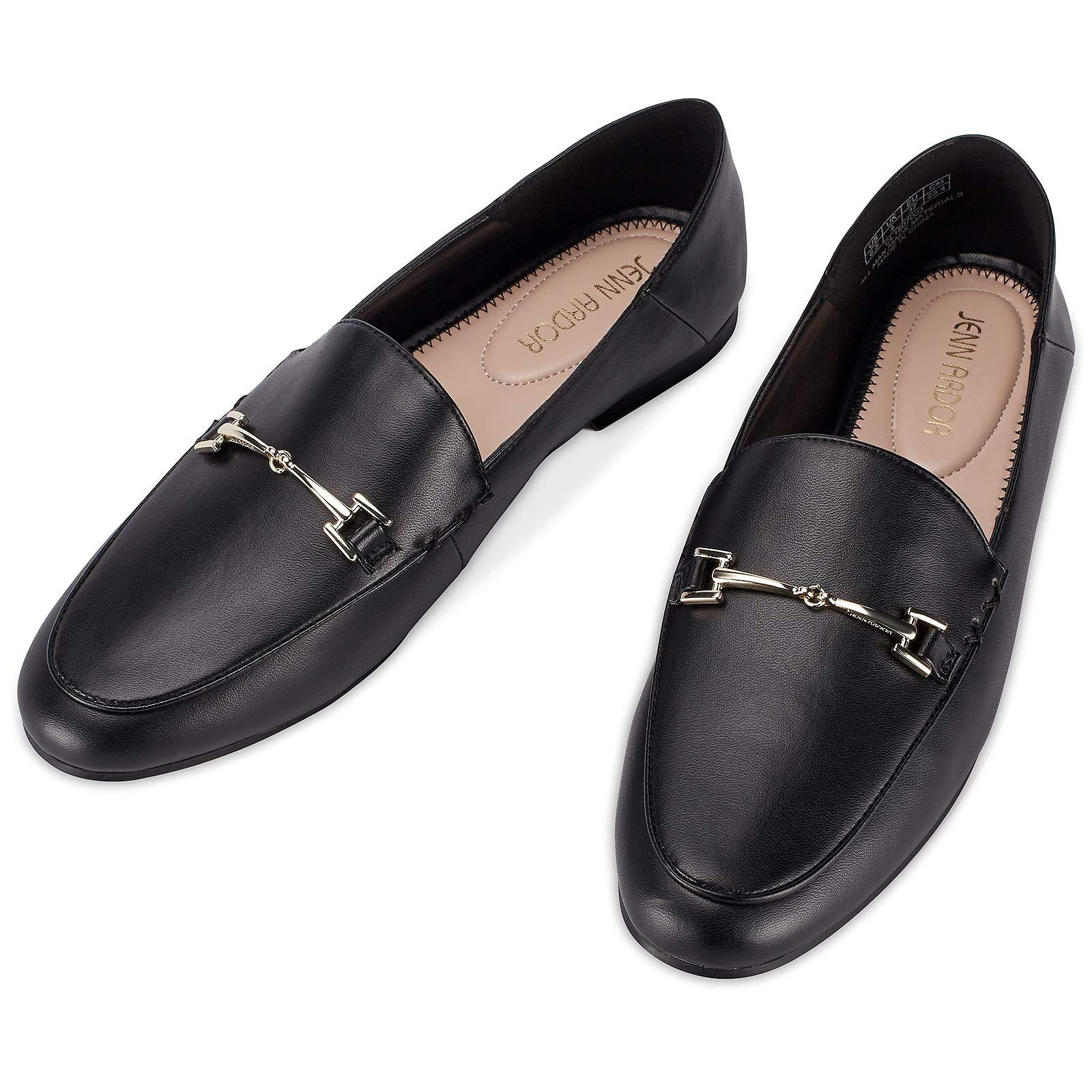 JENN ARDOR Loafers for Women Flats Shoes Womens Penny Loafers Slip On Pointed Toe Comfortable Office Work Driving Flats Fashion Dress Shoes for Women - Image 2